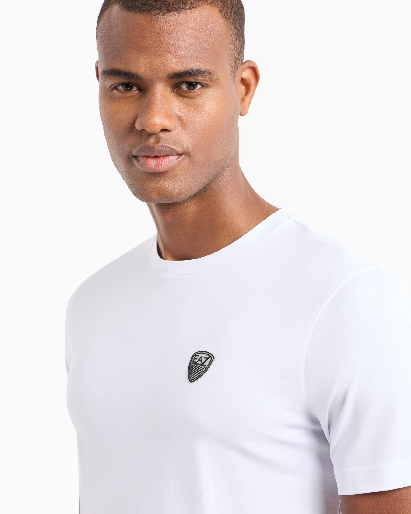 Premium Shield クルーネックTシャツ ビスコース混紡 スライドする 4