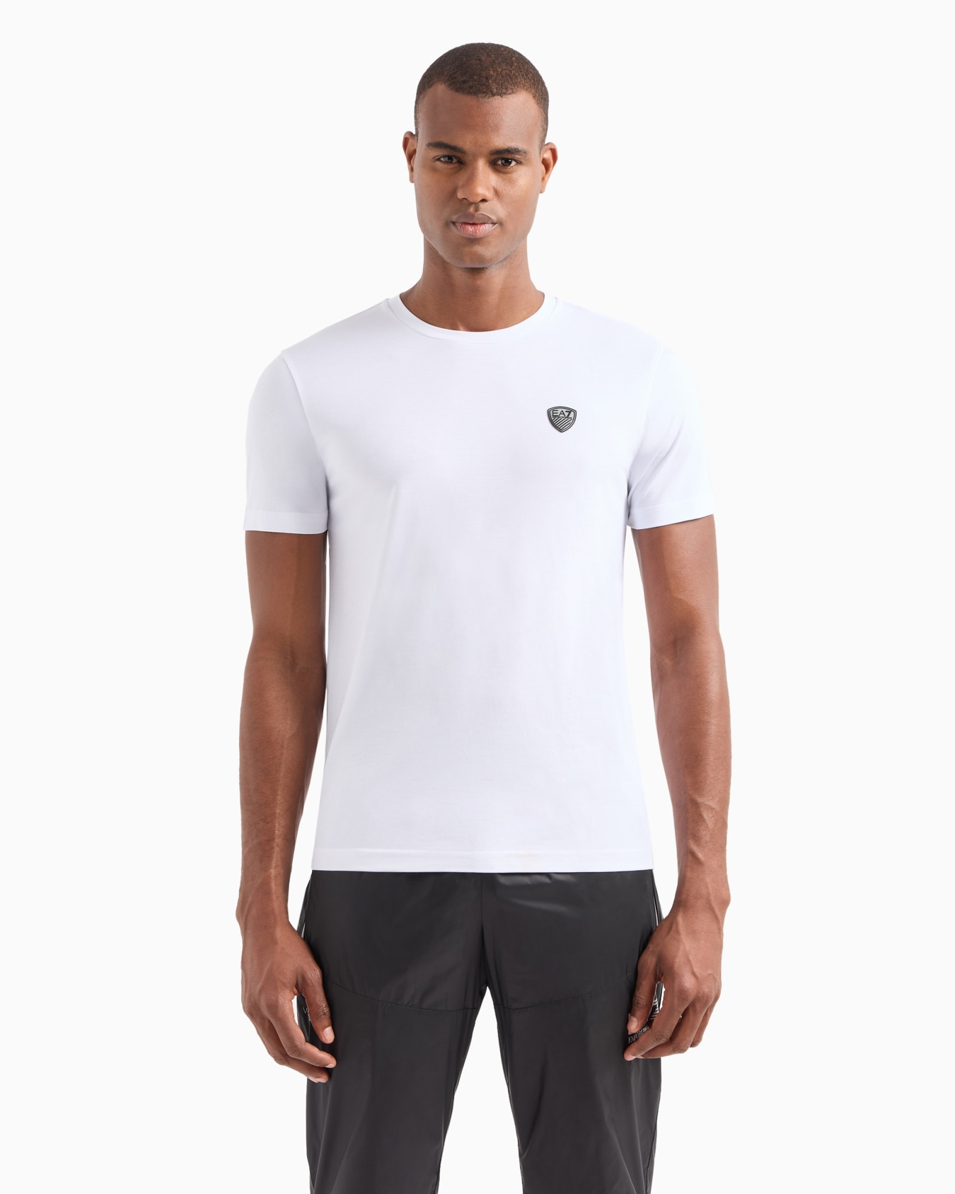 Premium Shield クルーネックTシャツ ビスコース混紡 スライドする 3