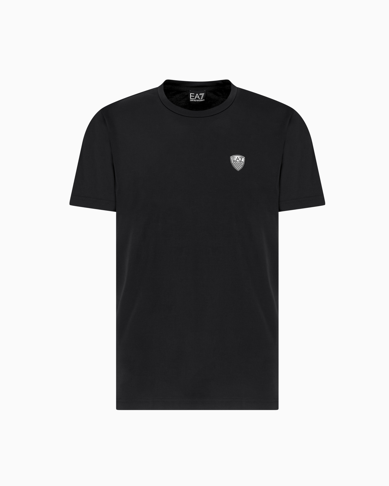 T-shirt ras-du-cou Premium Shield en mélange de viscose Diapositive 0