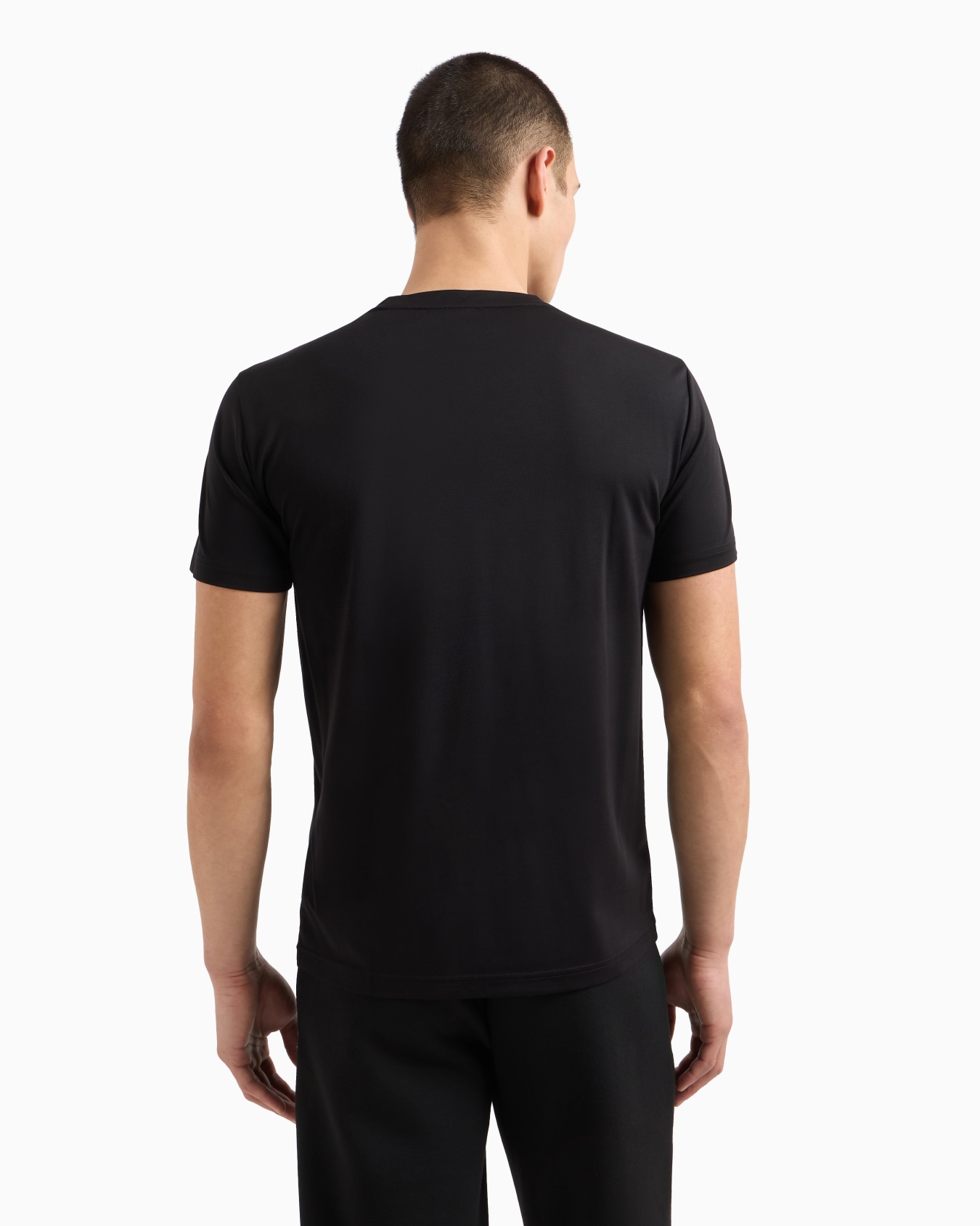 T-shirt ras-du-cou Premium Shield en mélange de viscose Diapositive 2