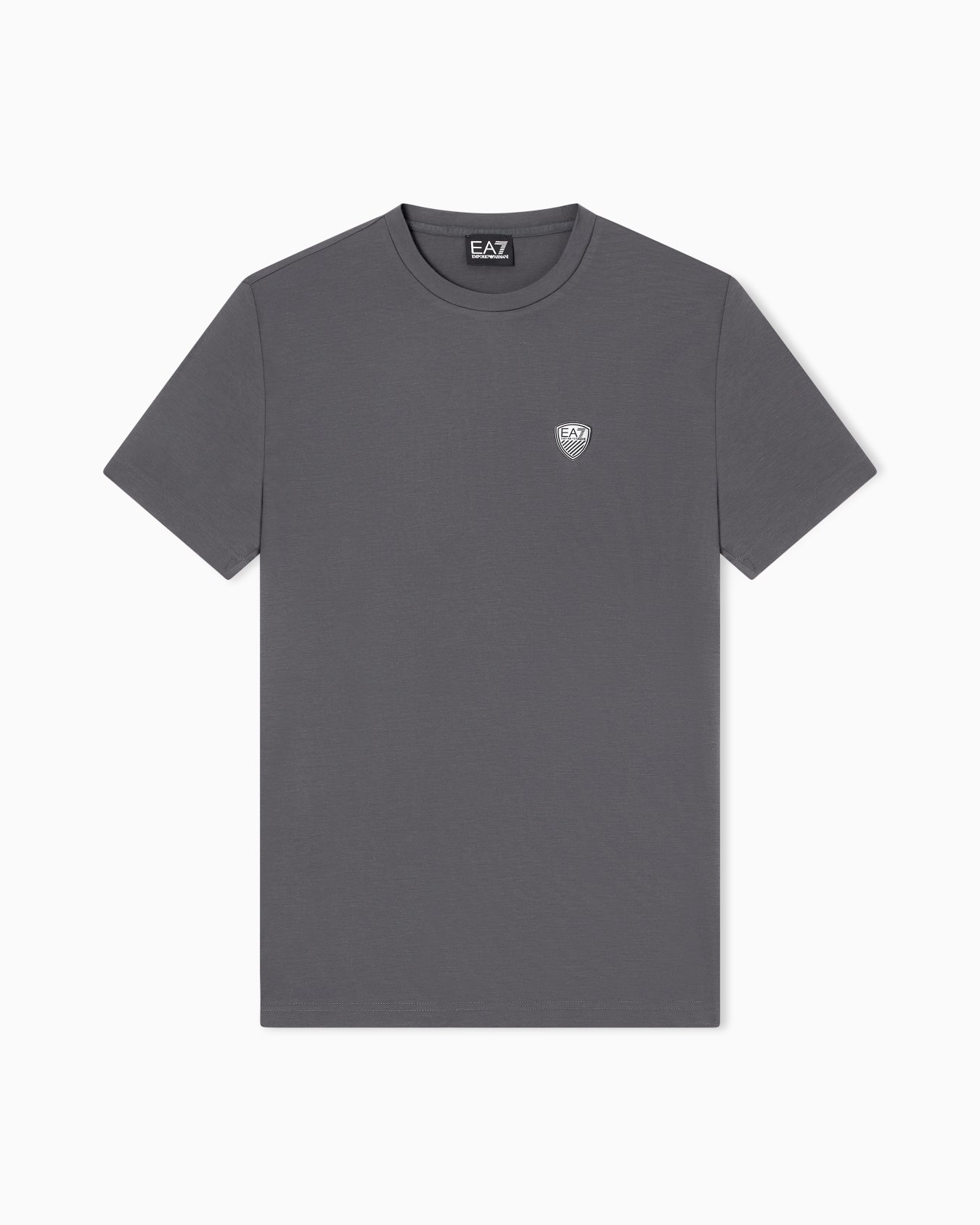 Premium Shield viscose-blend crew-neck T-Shirt Slide 0
