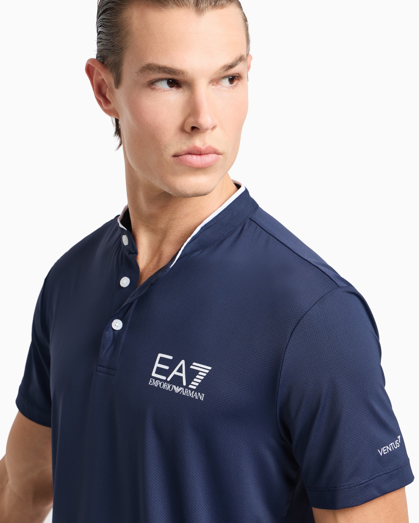 Polo Tennis Pro de tejido técnico VENTUS7 con cuello panadero Diapositiva 4