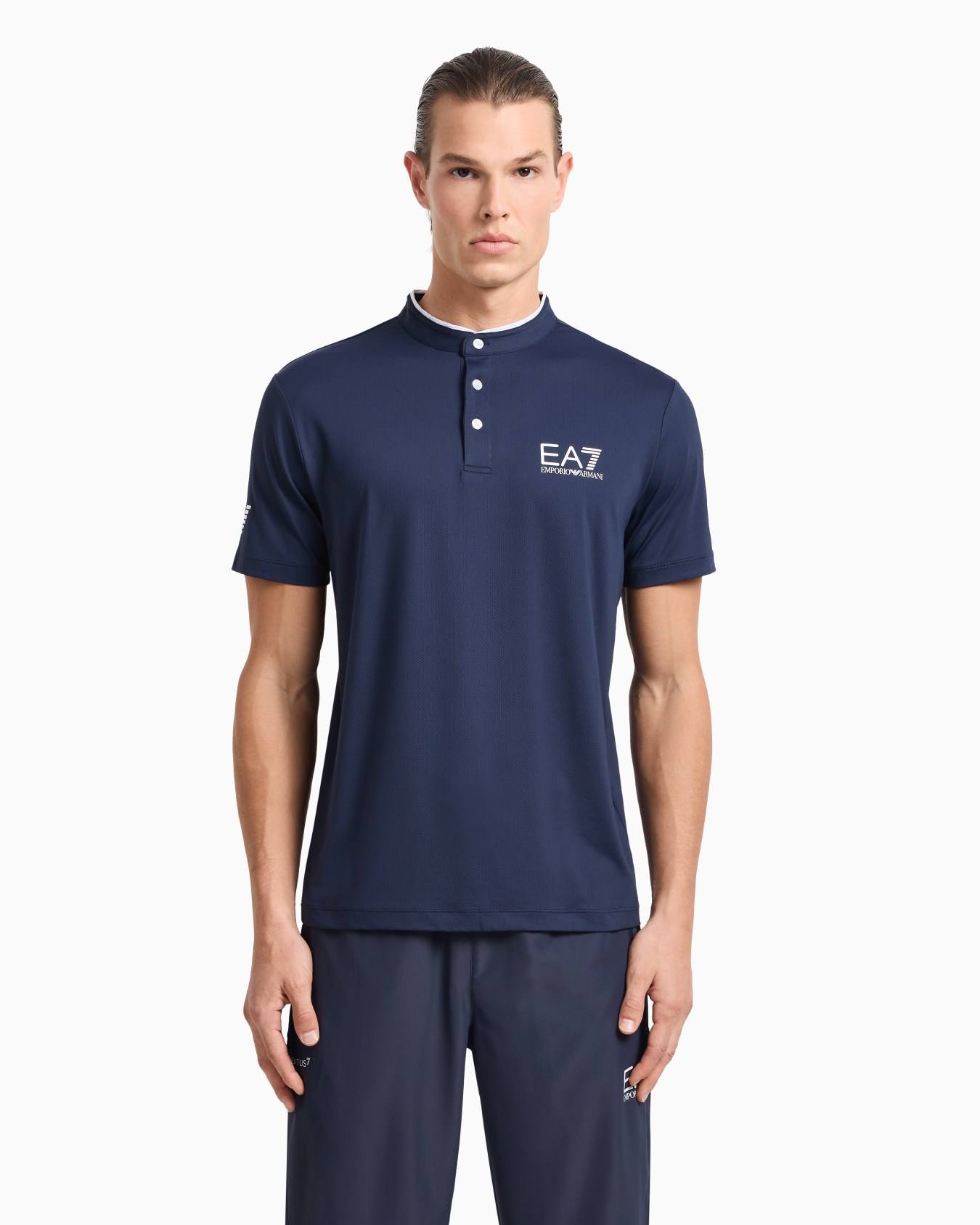Polo Tennis Pro de tejido técnico VENTUS7 con cuello panadero Diapositiva 3