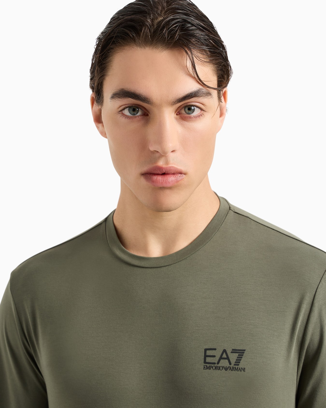 Camiseta de manga larga de algodón Core Identity Diapositiva 4