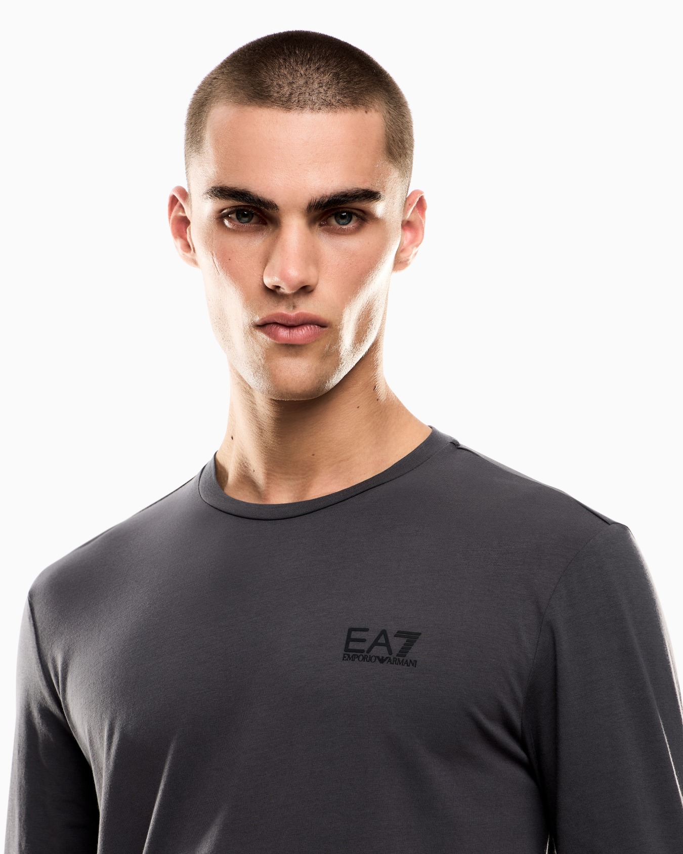 Long-sleeved cotton Core Identity T-shirt Slide 4