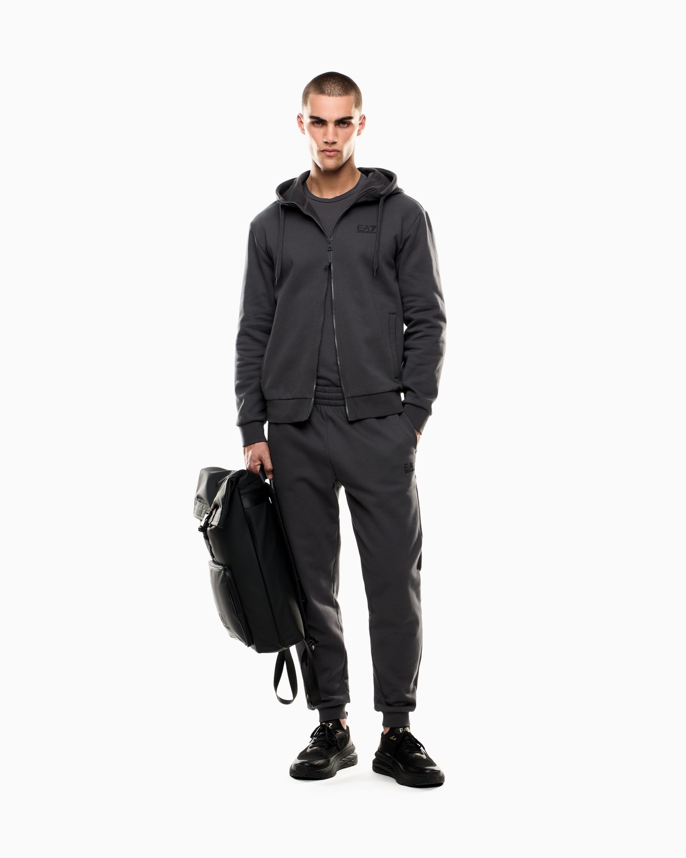 Long-sleeved cotton Core Identity T-shirt Slide 1
