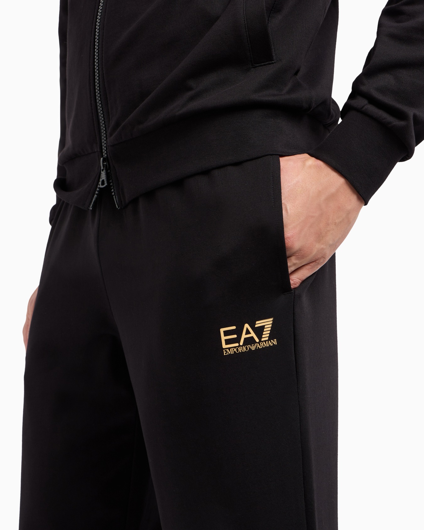 Core Identity cotton-jersey tracksuit Slide 5