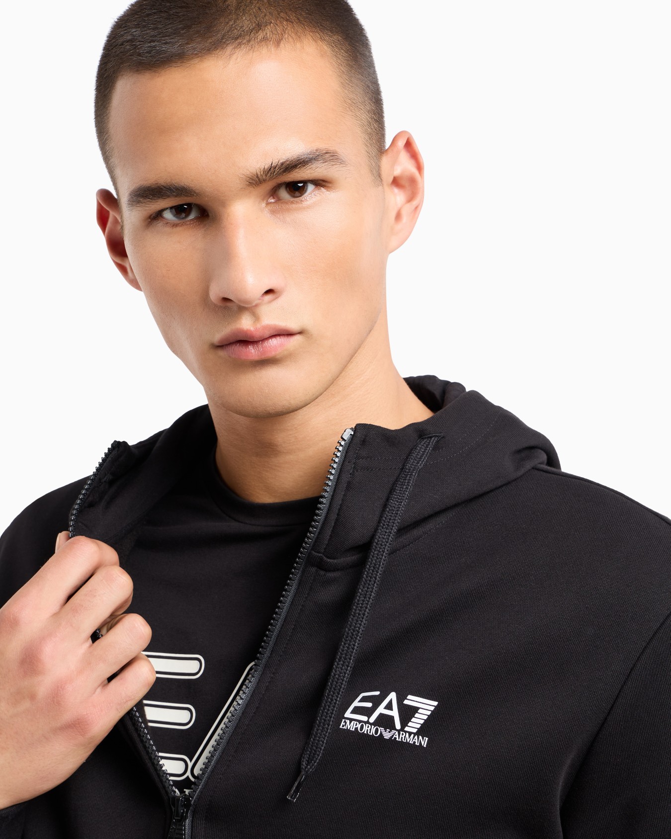 Core Identity cotton-blend hooded tracksuit Slide 4
