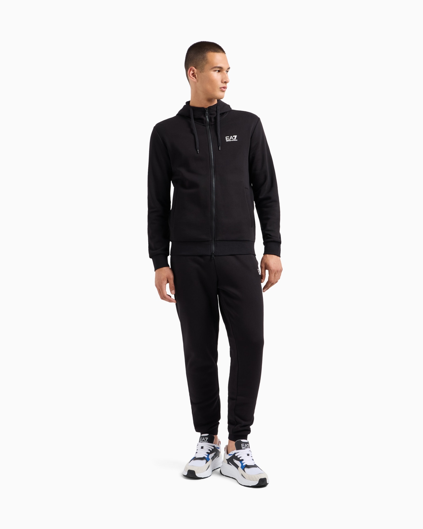 Core Identity cotton-blend hooded tracksuit Slide 3