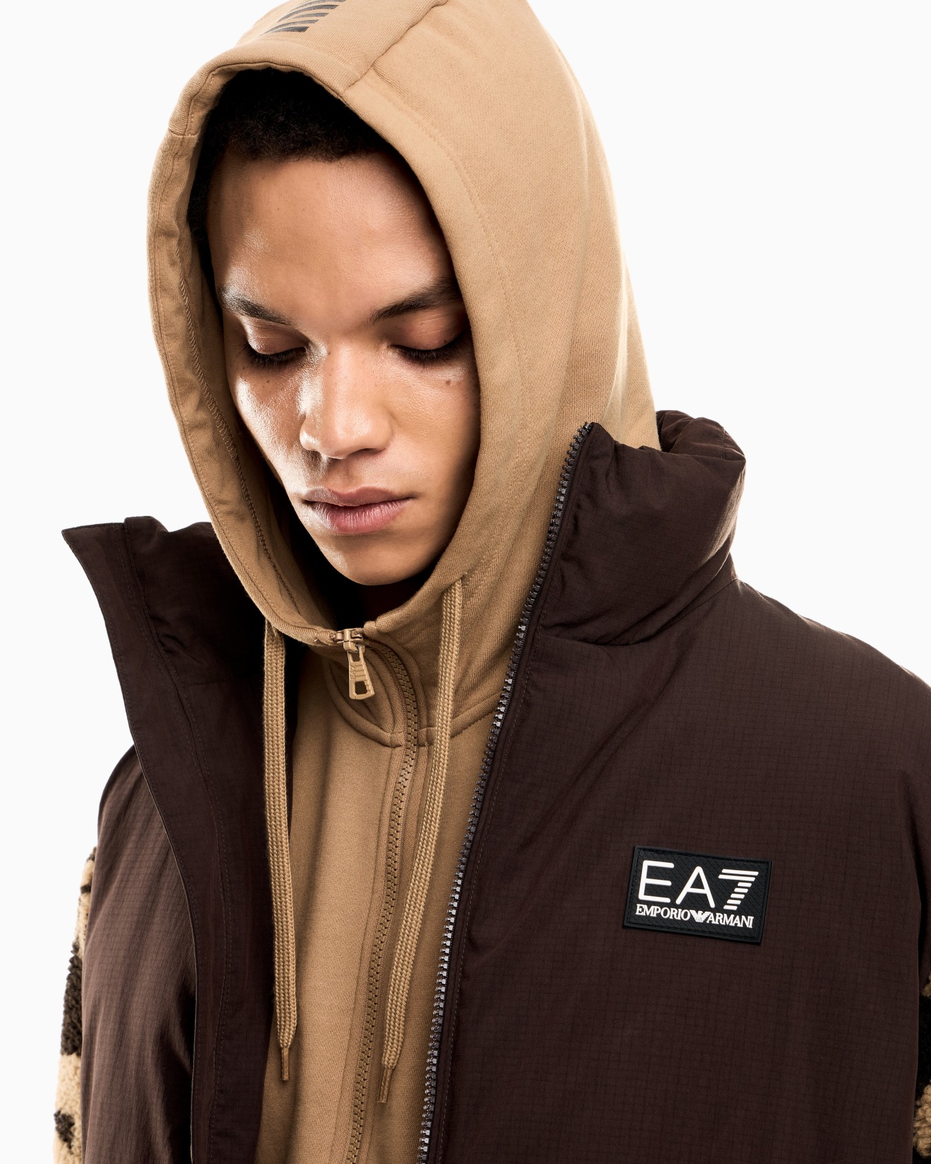 Core Identity cotton-blend hooded tracksuit Slide 3