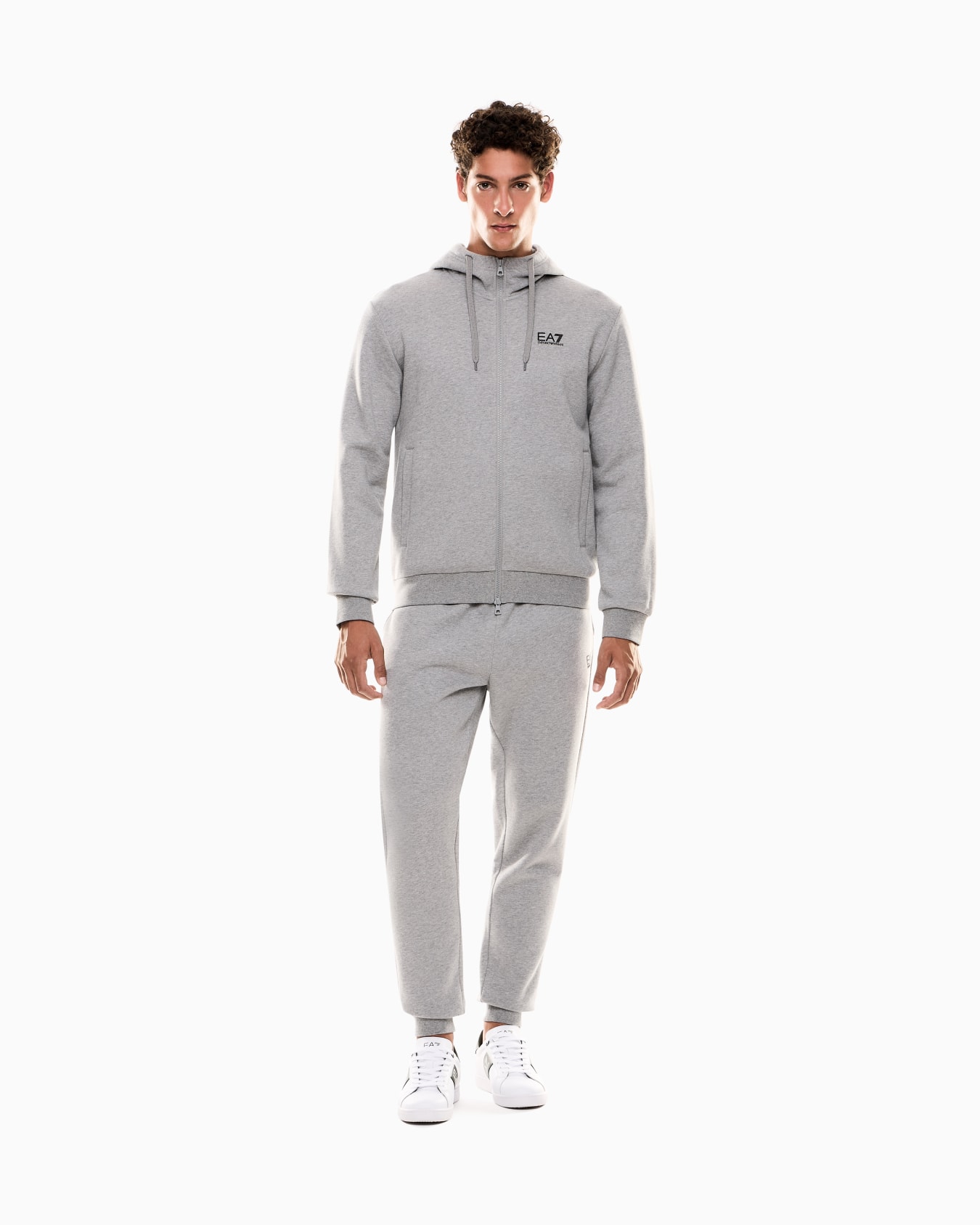 Core Identity cotton-blend hooded tracksuit Slide 1