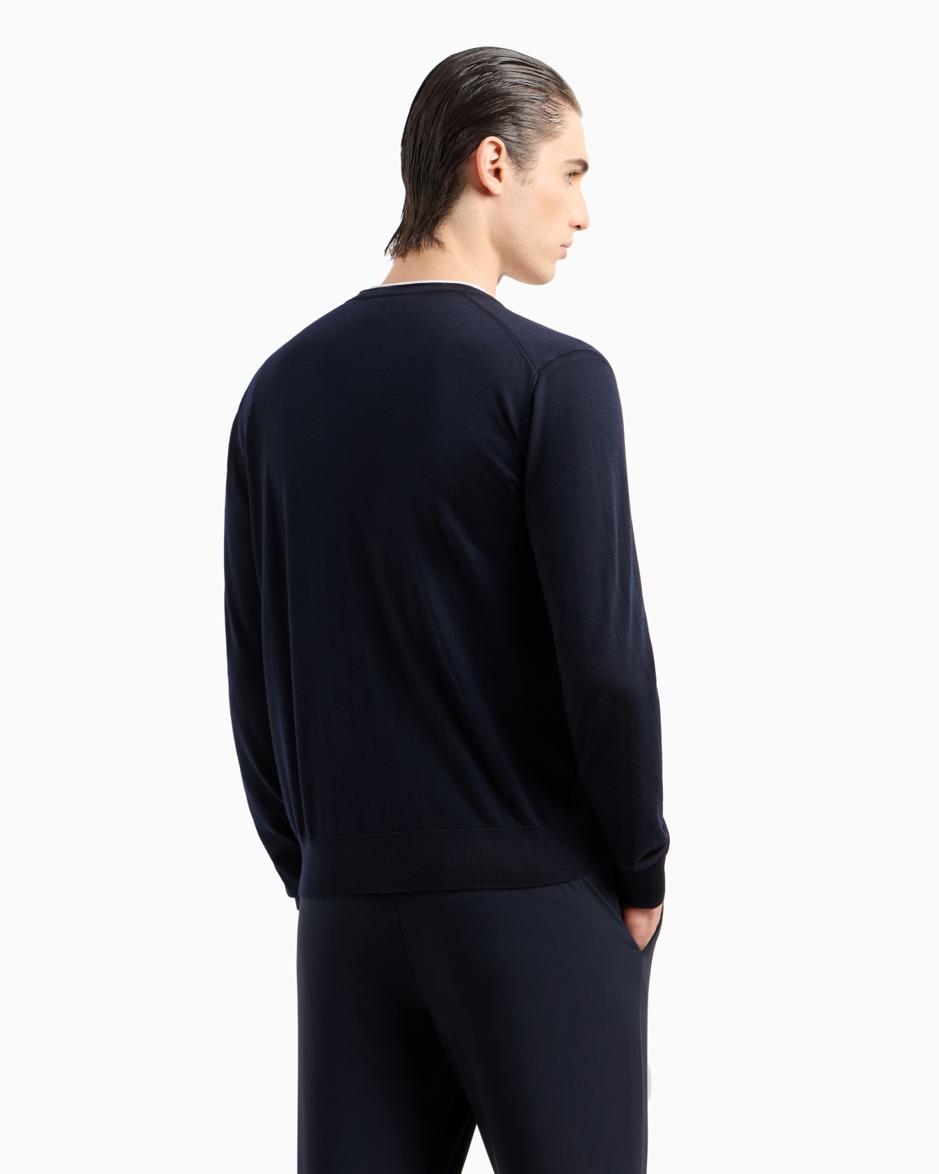 Cardigan boutonné en laine vierge Diapositive 2