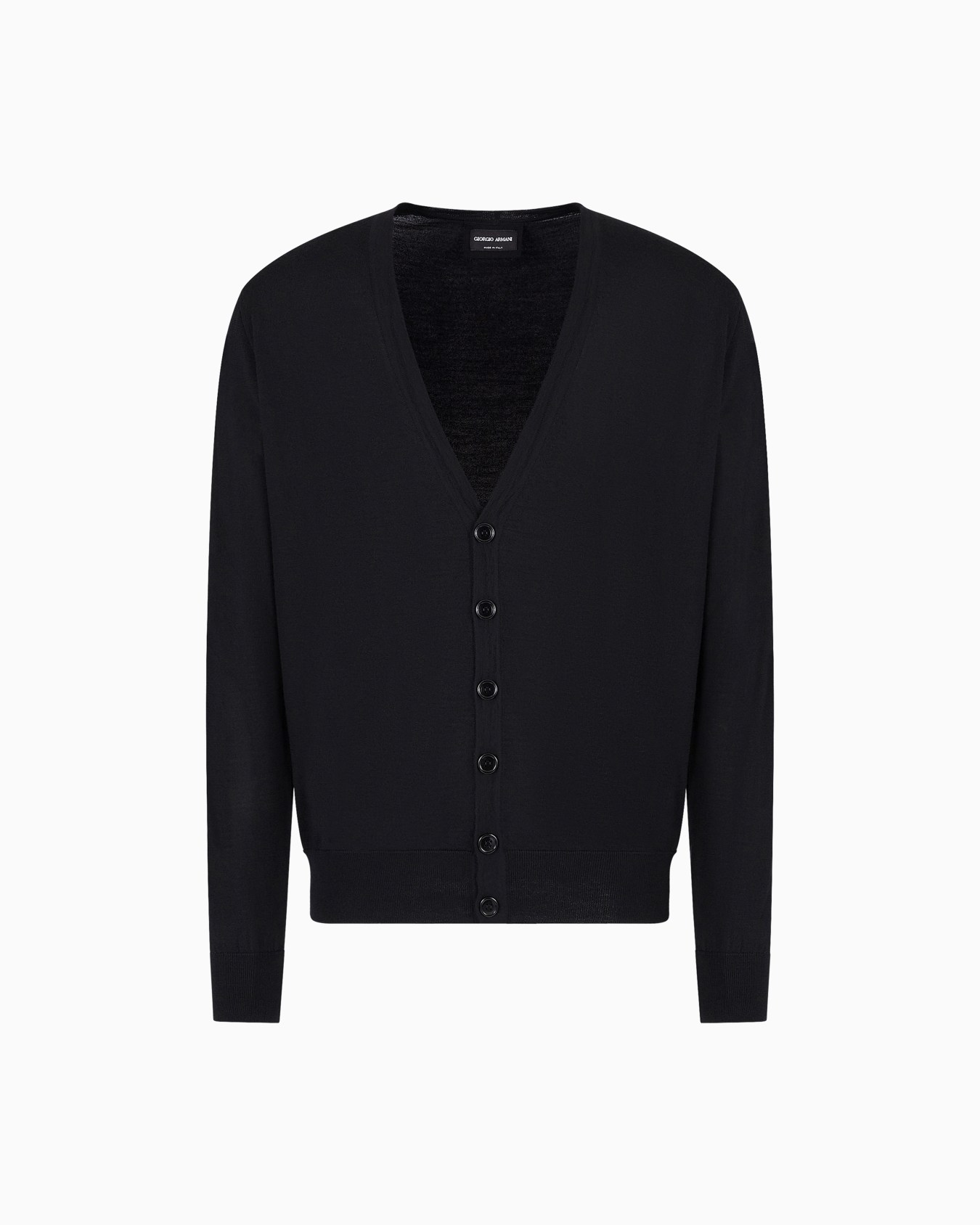 Cardigan boutonné en laine vierge Diapositive 0