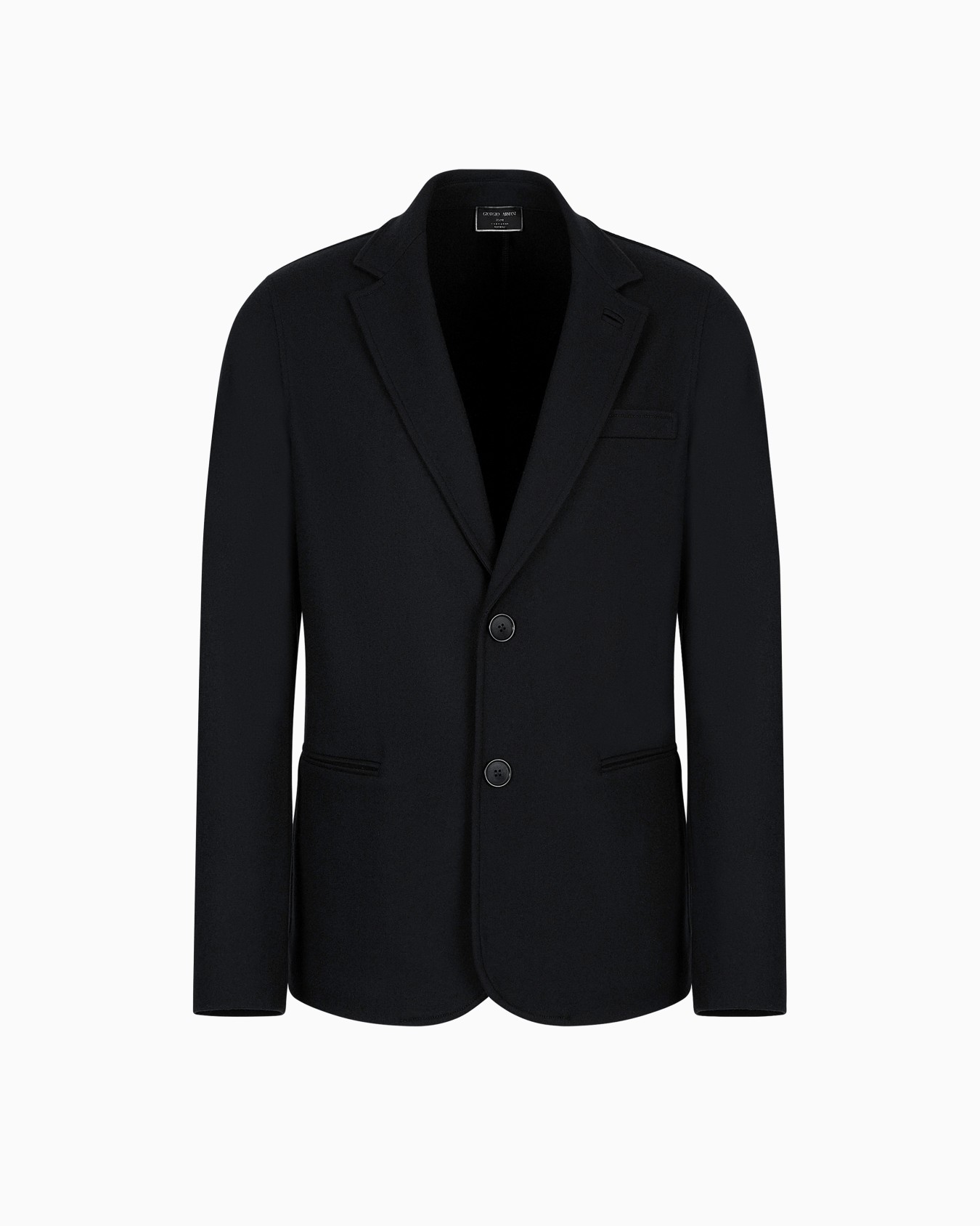 Icon single-breasted jacket in pure cashmere jersey cloth Slide 0