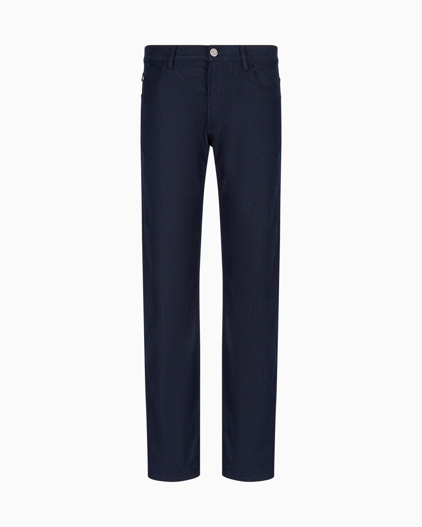 Regular-fit, five-pocket trousers in stretch cotton Slide 0