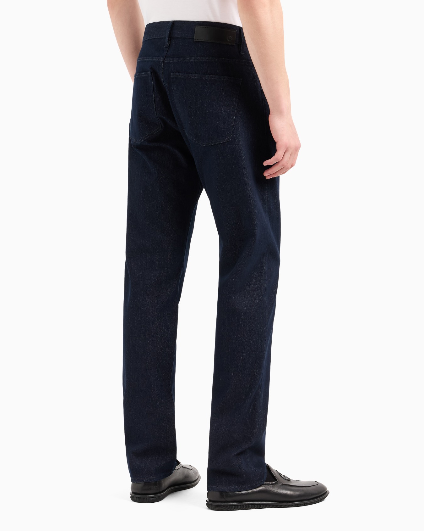 Regular-fit, five-pocket trousers in stretch cotton Slide 2