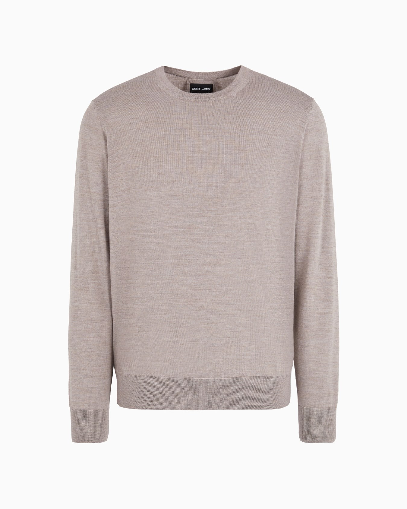 Virgin-wool, crew-neck jumper Slide 0