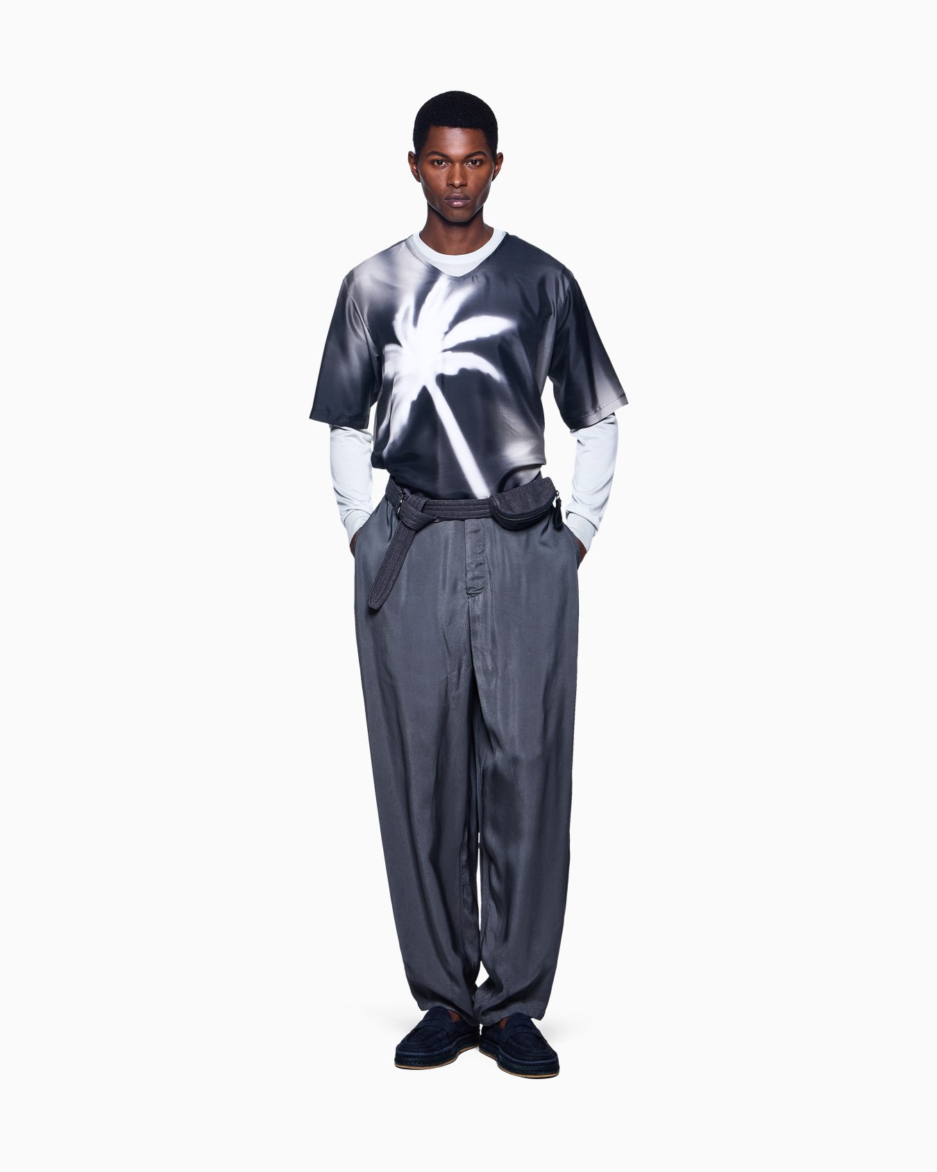 Virgin-wool, crew-neck jumper Slide 1