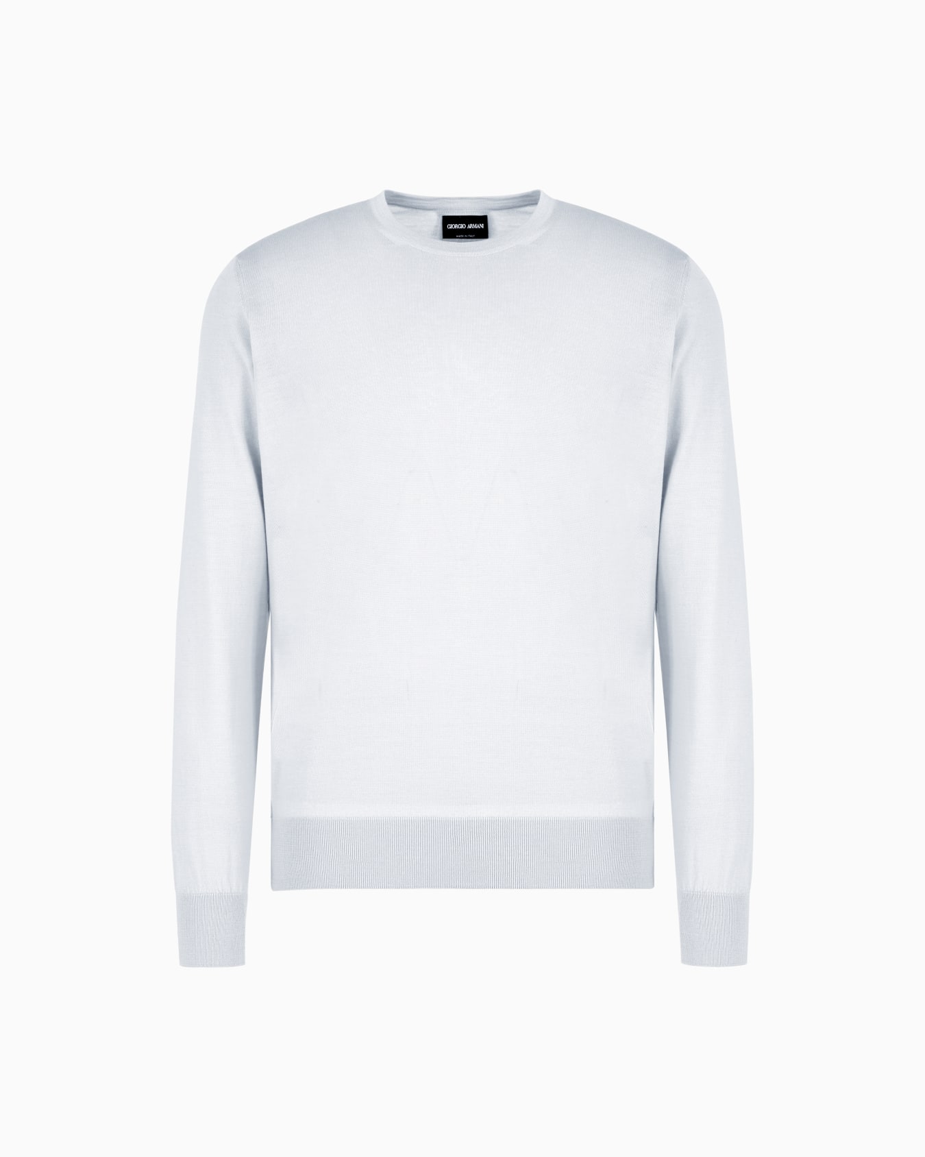Virgin-wool, crew-neck jumper Slide 0