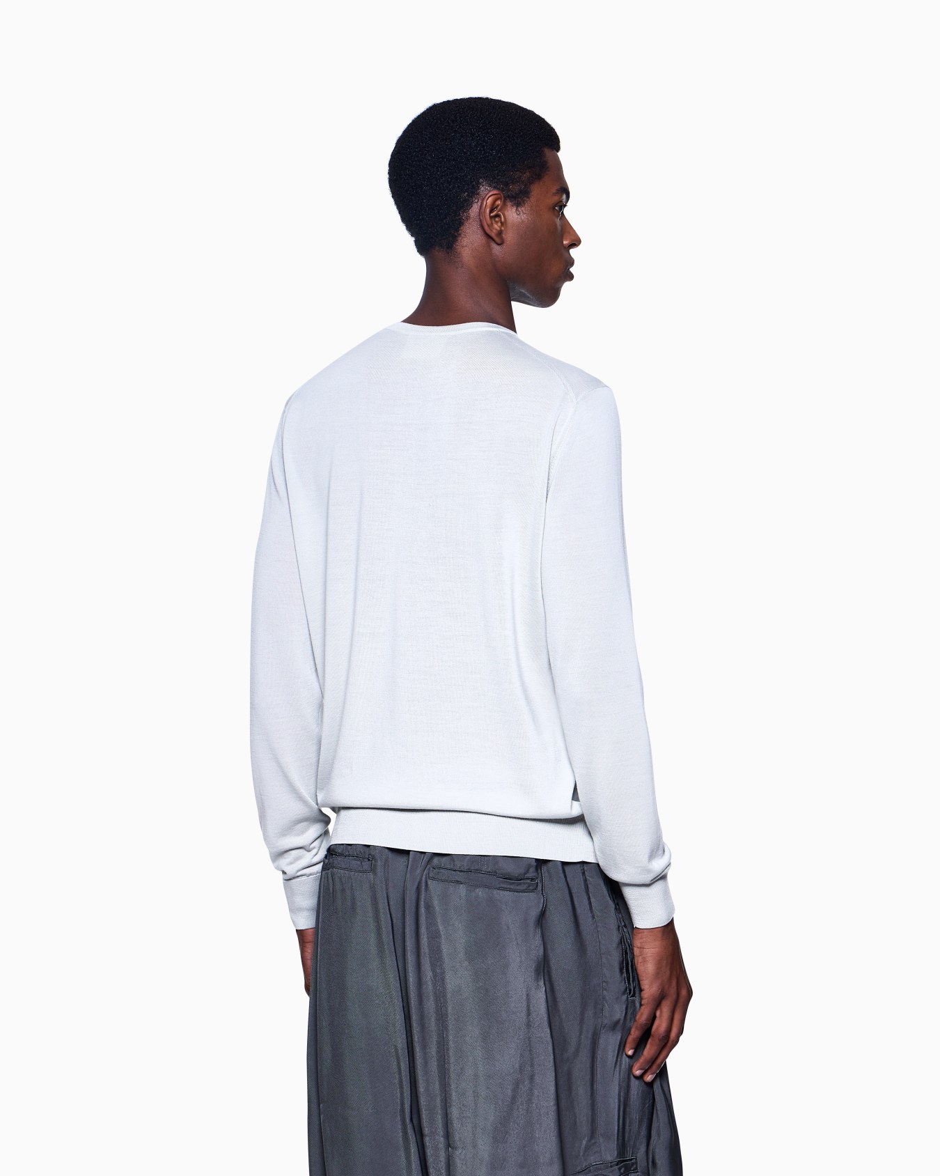 Virgin-wool, crew-neck jumper Slide 2