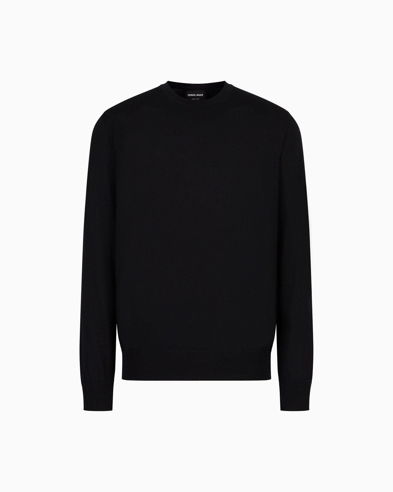 Virgin-wool, crew-neck jumper Slide 0
