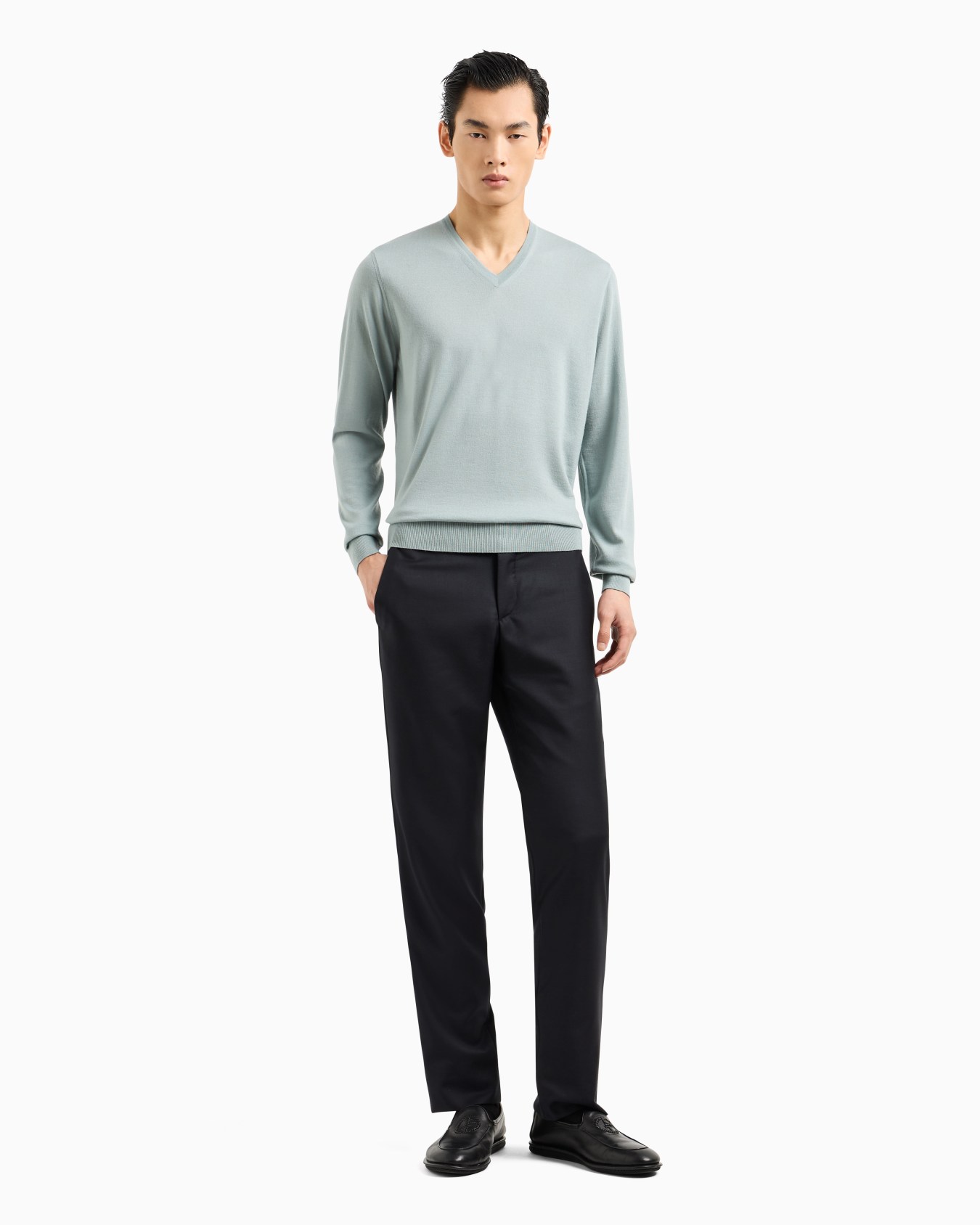 Pure virgin wool, crew-neck jumper Slide 3