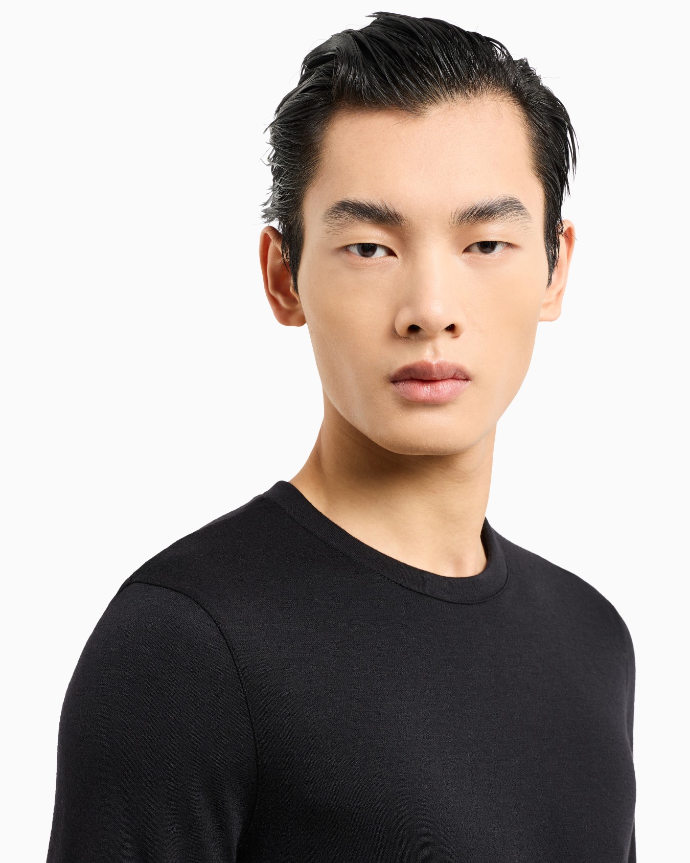 Pure cashmere interlock crew-neck jumper Slide 4