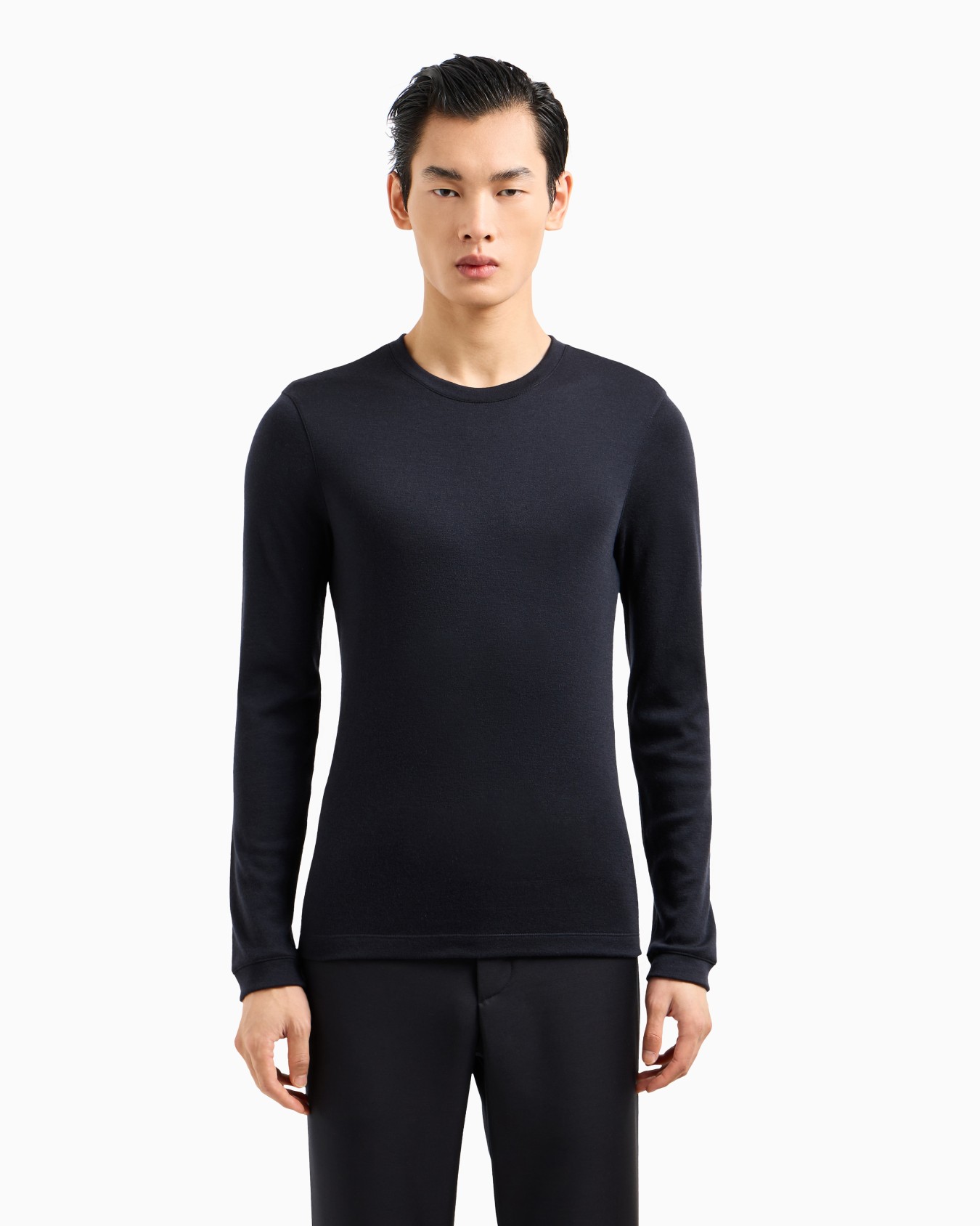 Icon cashmere interlock crew-neck jumper Slide 3