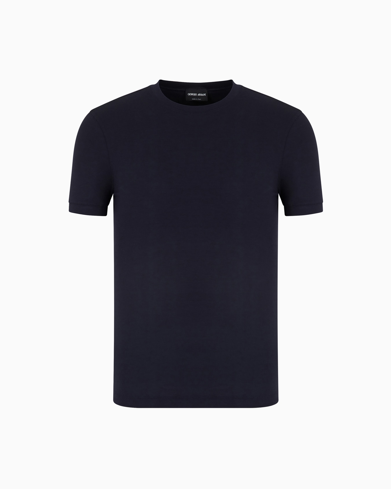 クルーネック半袖Tシャツ ストレッチビスコースジャージー スライドする 0