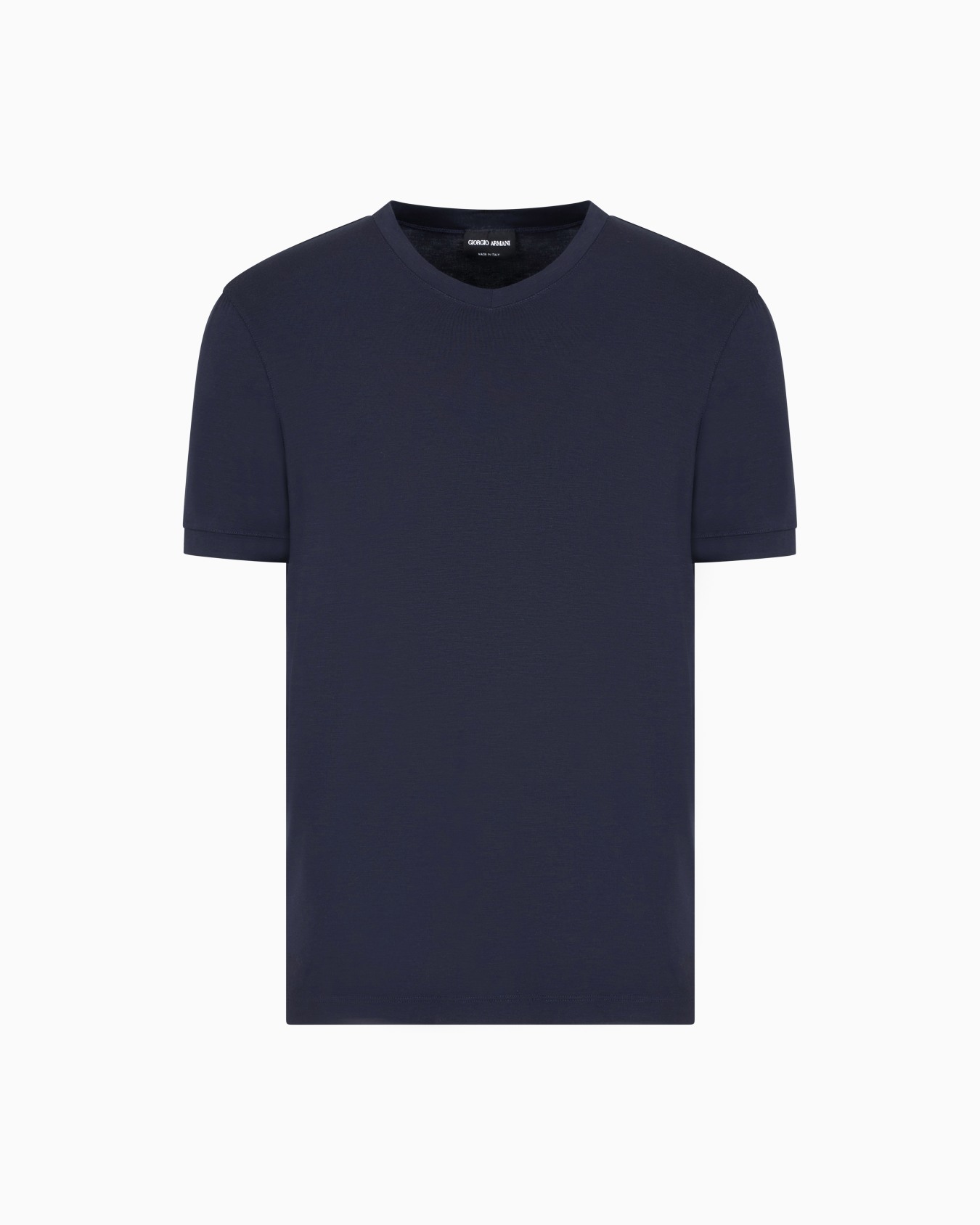 Stretch viscose jersey, V-neck Icon T-shirt Slide 0