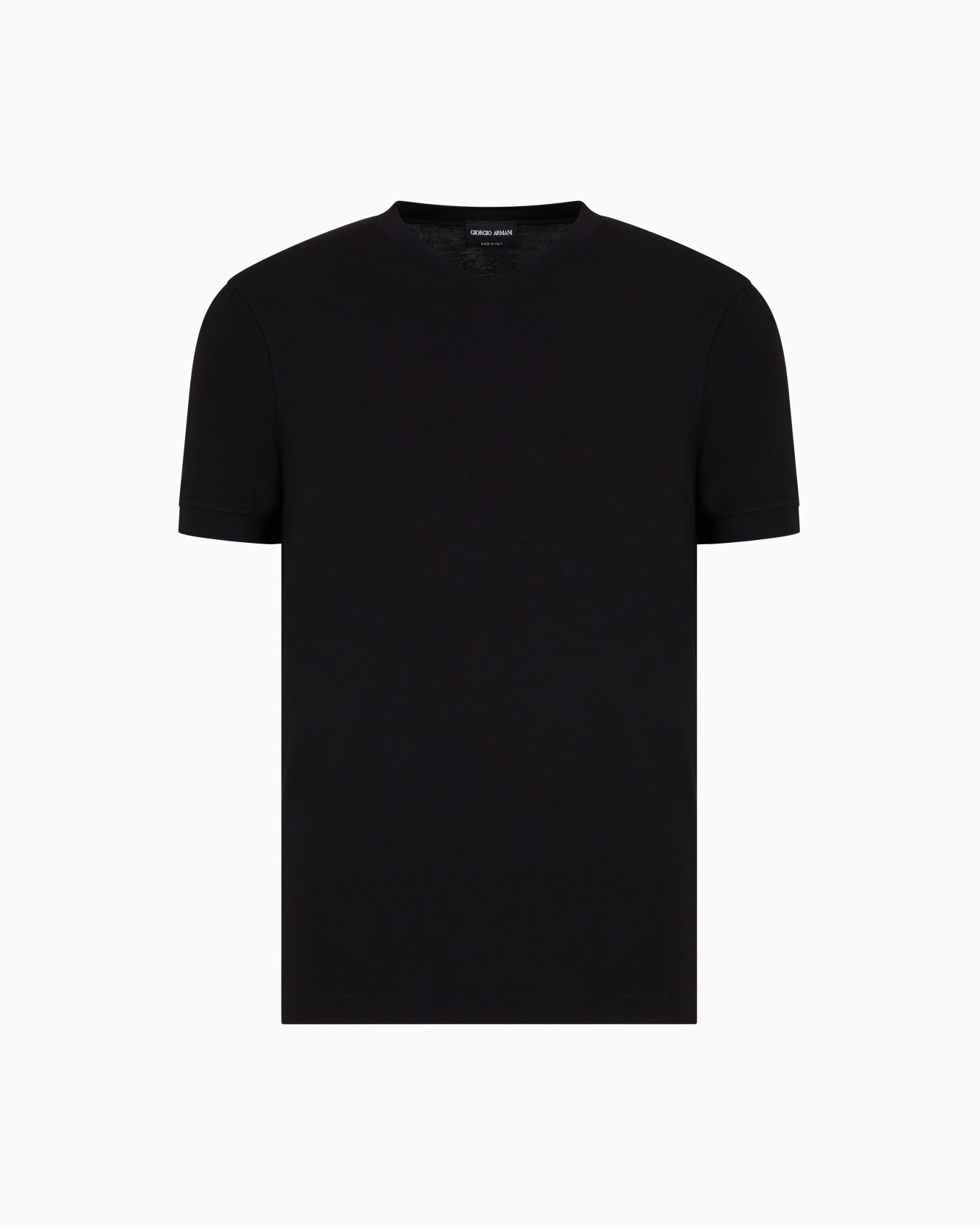 Stretch viscose jersey, V-neck Icon T-shirt Slide 0