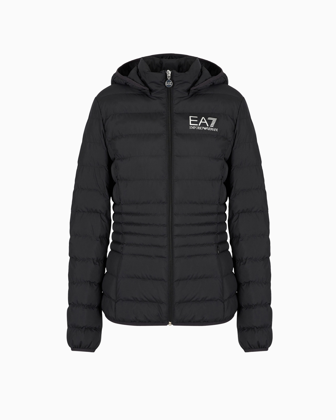 Core Lady recycled technical fabric padded hooded jacket Slide 0