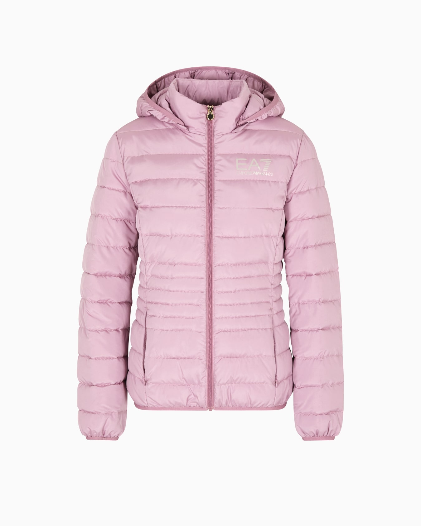 Core Lady recycled technical fabric padded hooded jacket Slide 0