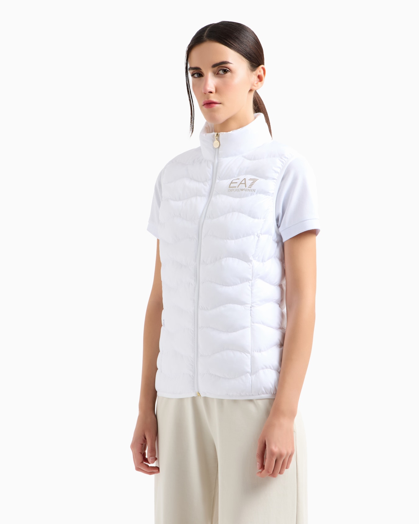 Core Lady nylon packable padded gilet Slide 3