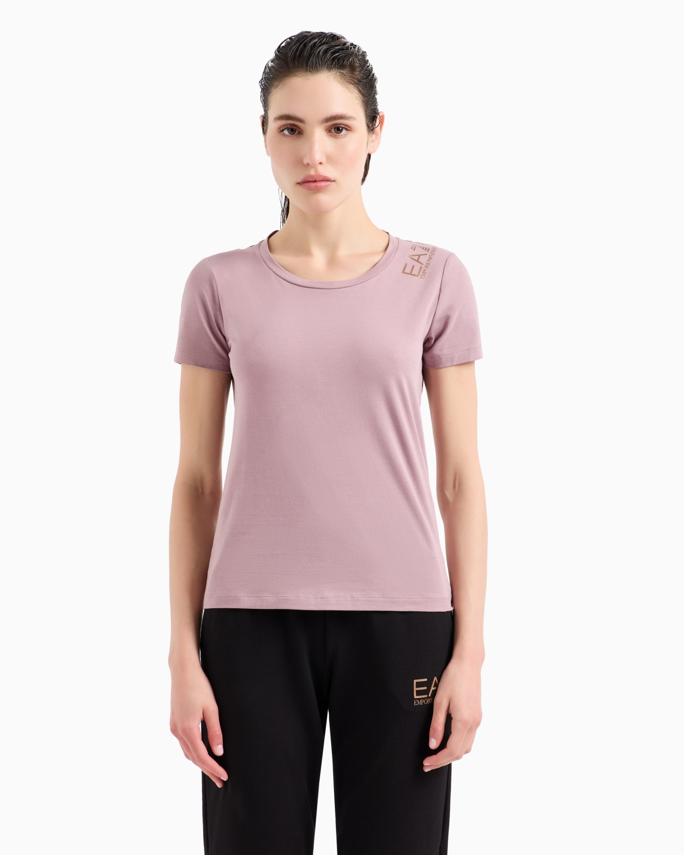 Core Lady stretch-cotton short-sleeved T-shirt Slide 1