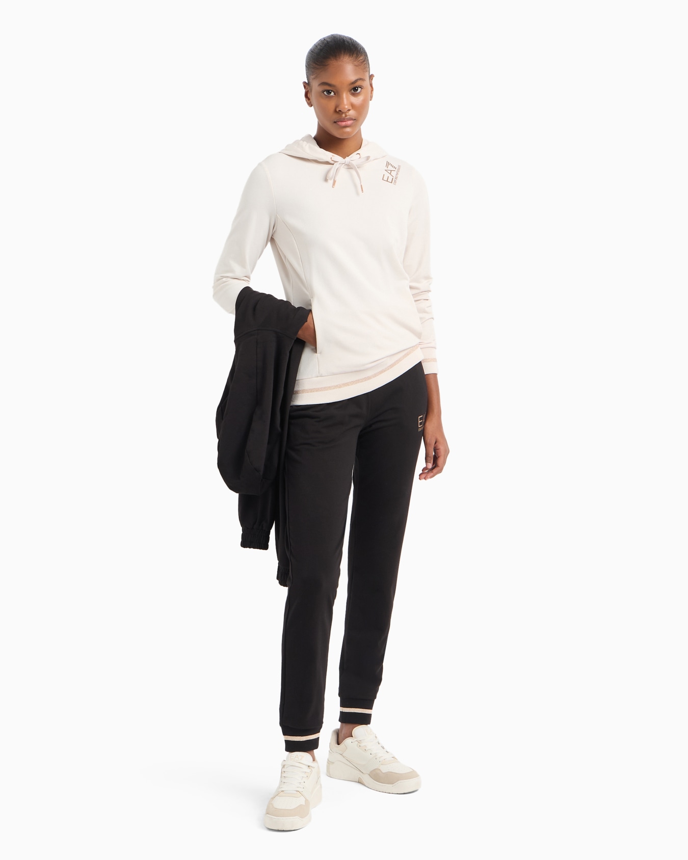 Core Lady stretch-cotton tracksuit Slide 3