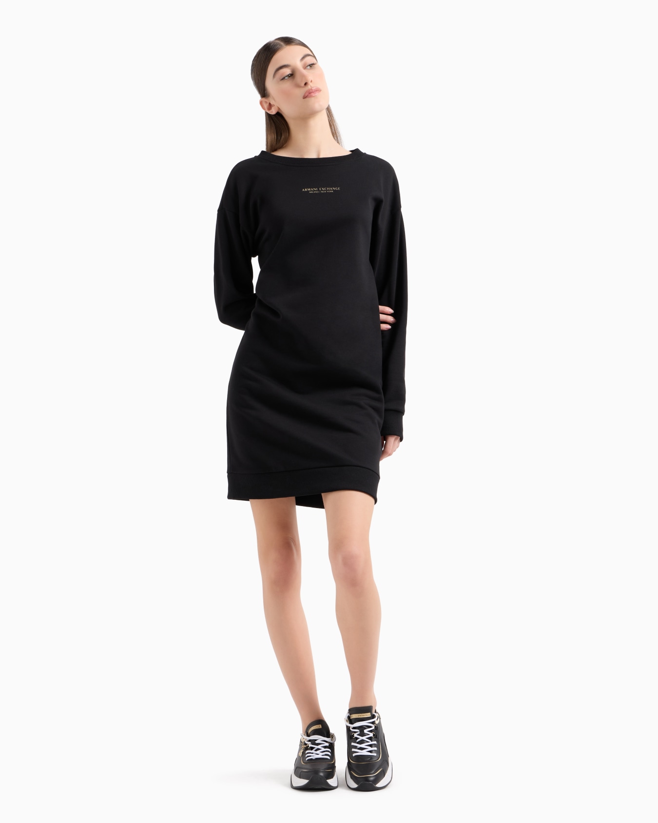 Milan/New York sweatshirt midi dress Slide 1