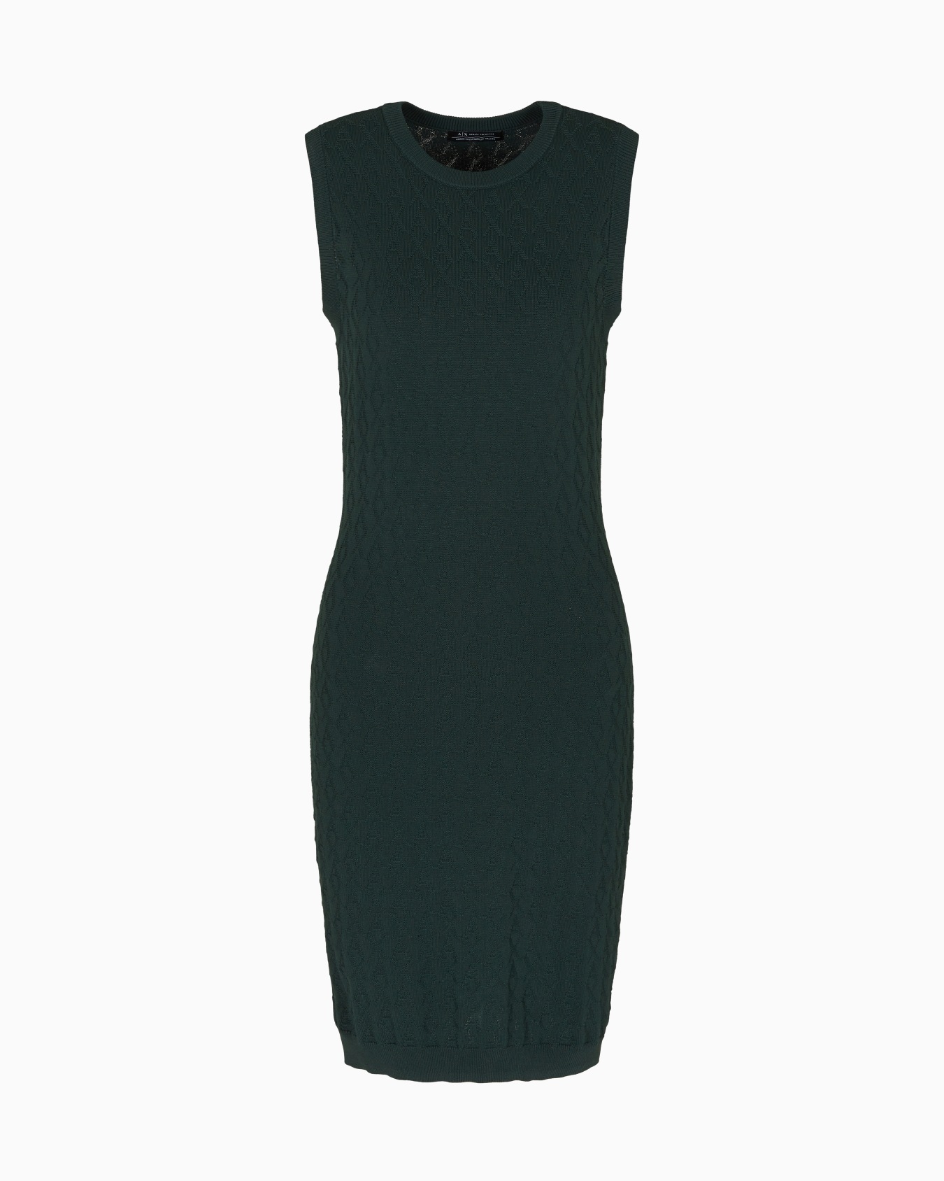 Sheath dress with allover logo Slide 0