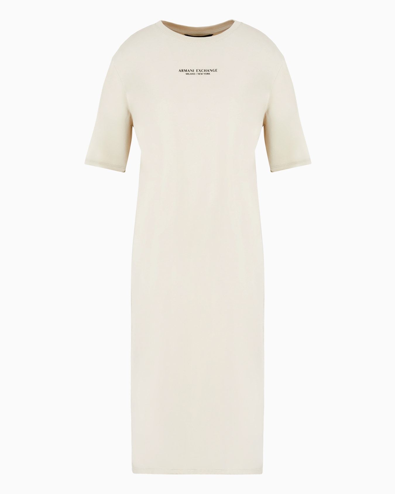 Jersey T-dress with Milano/New York logo Slide 0