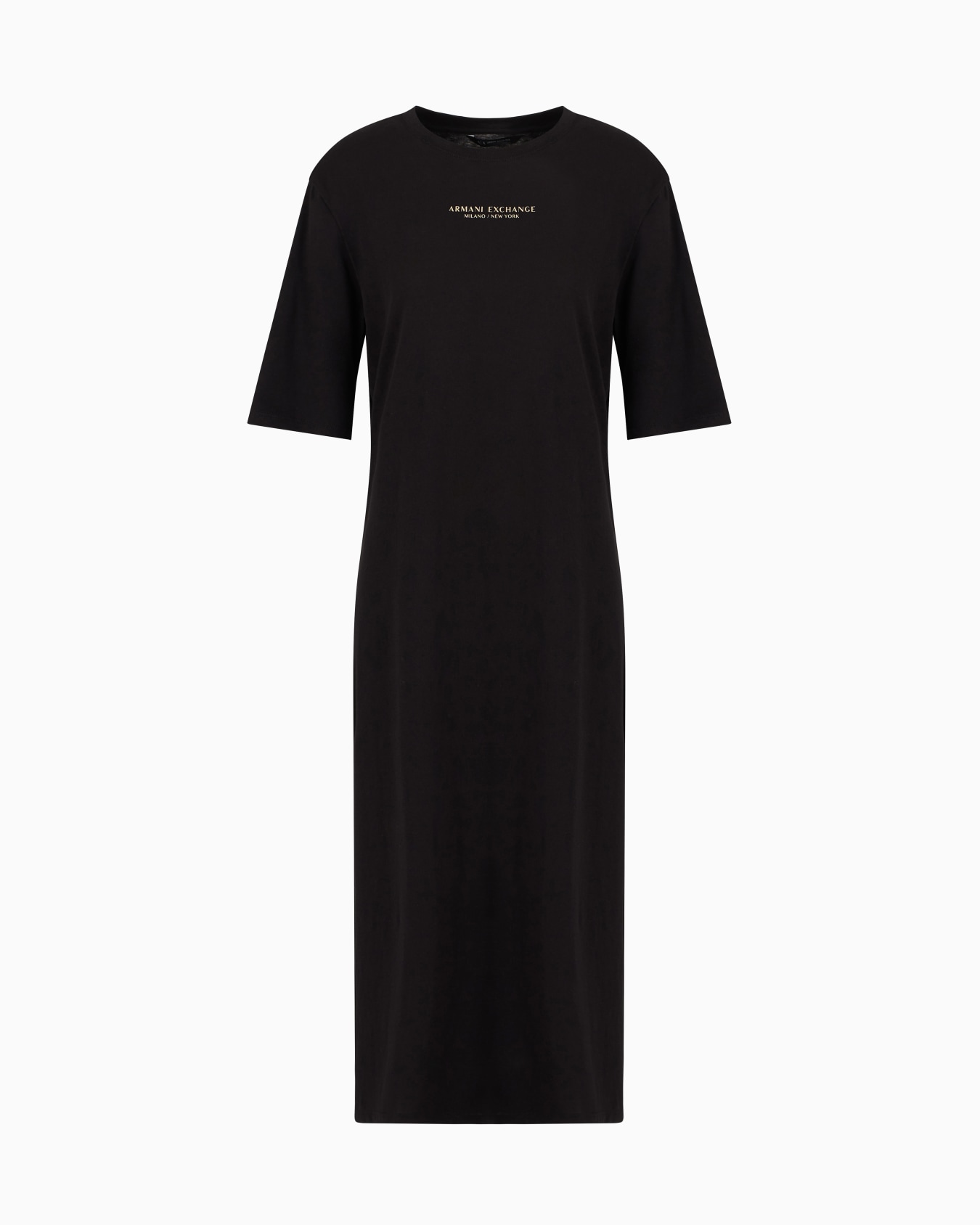 Jersey T-dress with Milano/New York logo Slide 0