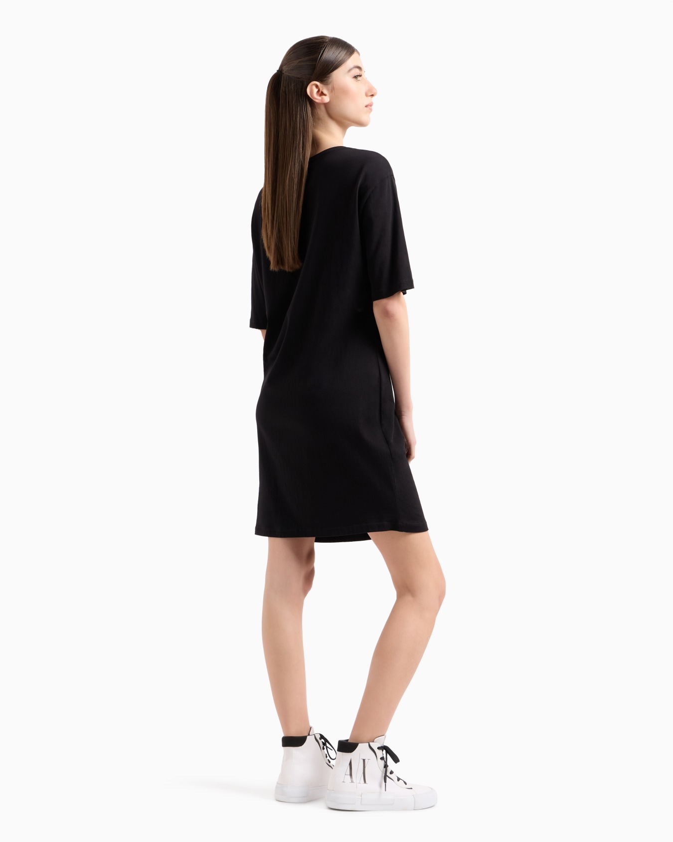 Jersey T-dress with studded logo Slide 2