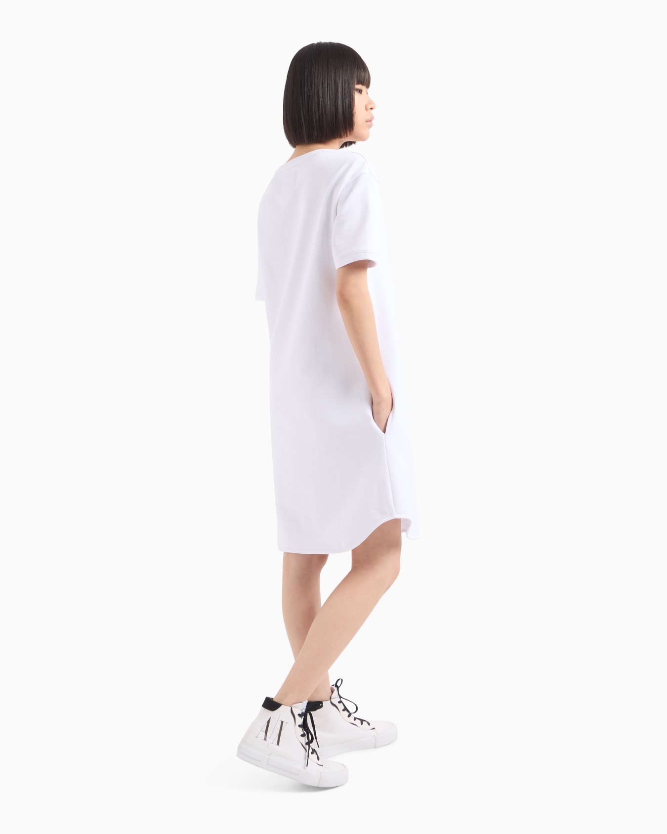 Abito t-dress in jersey con logo in rilievo Slide 2