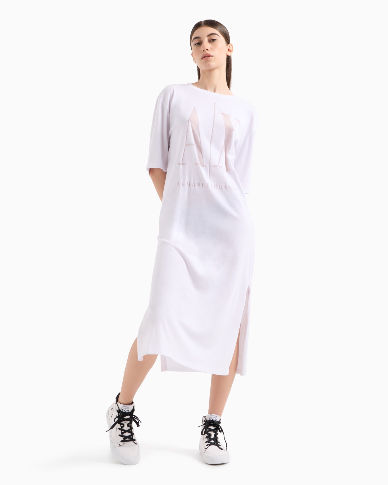 Icon Project t-dress with rhinestone logo Slide 1