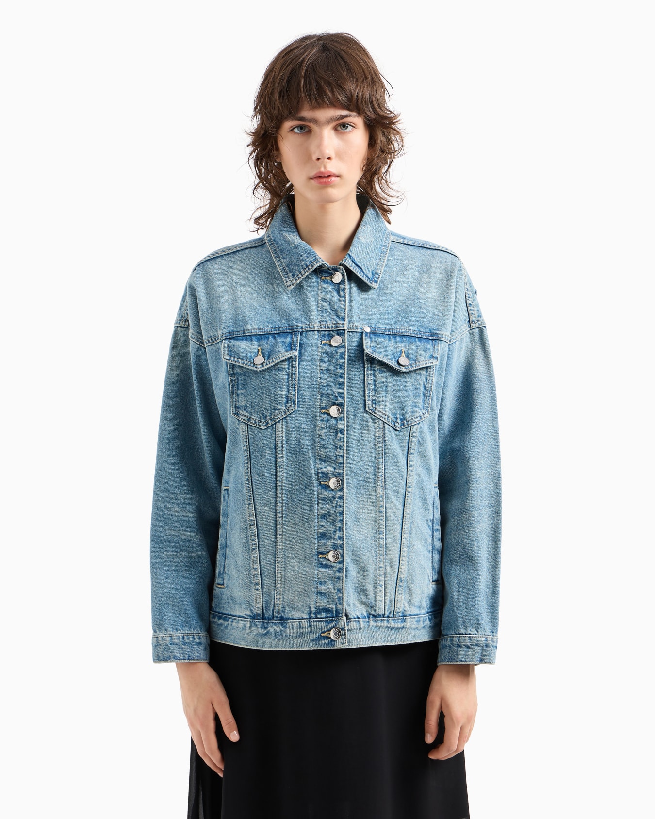 Used effect denim jacket Slide 3