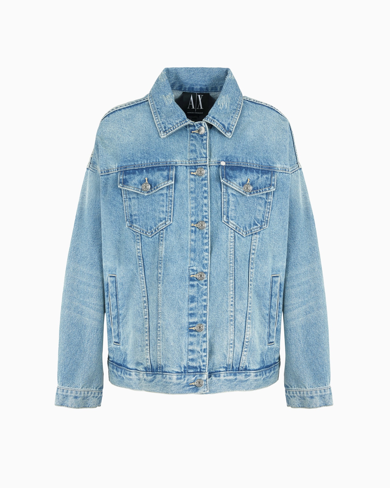 Used effect denim jacket Slide 0