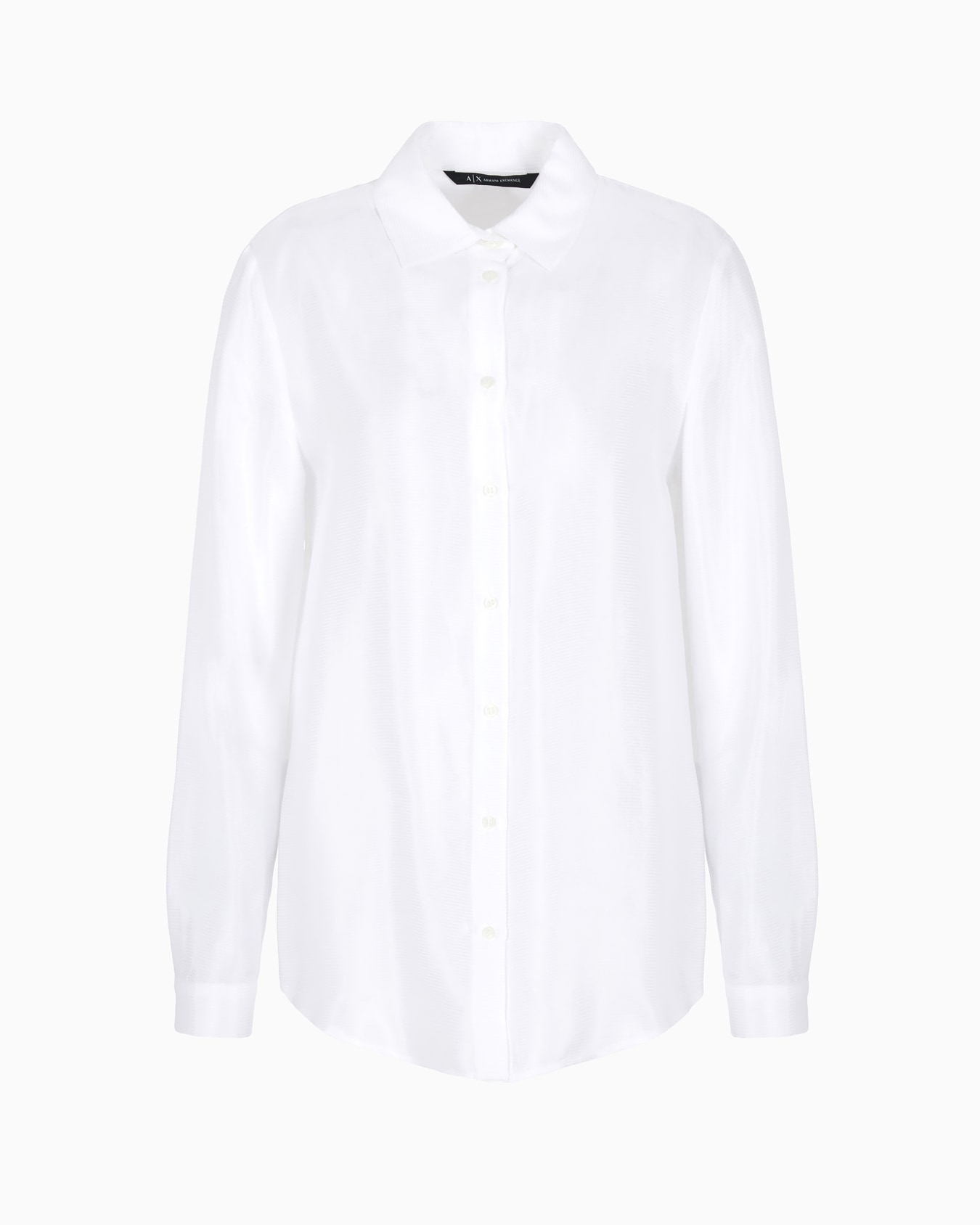 Slim fit shirt in micro-print voile Slide 0