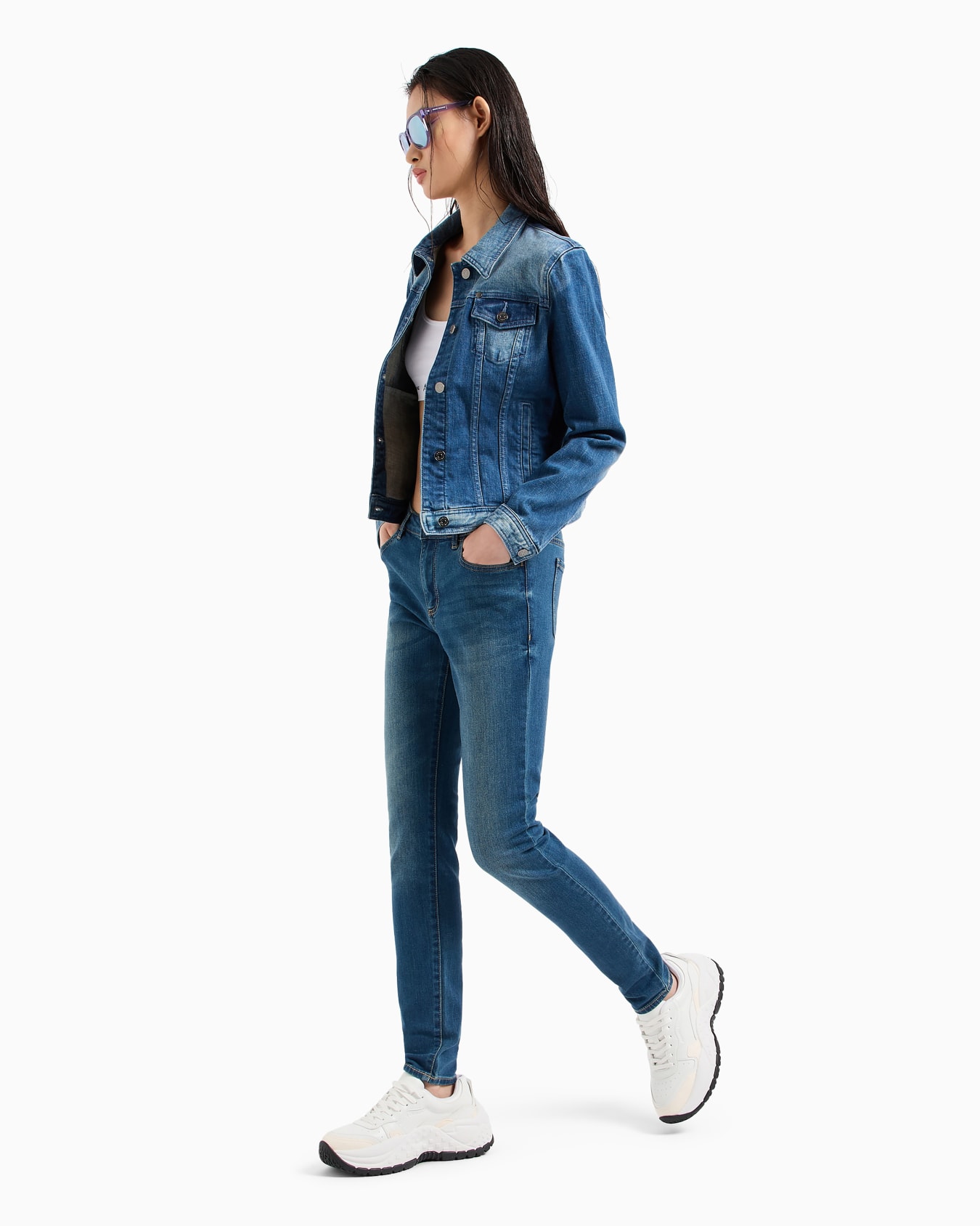 J01 super skinny fit jeans in stretch denim Slide 3