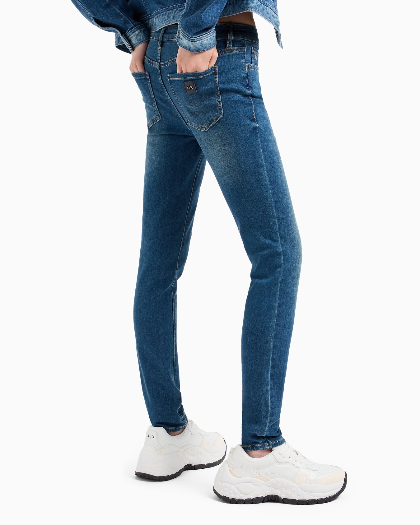 J01 super skinny fit jeans in stretch denim Slide 2