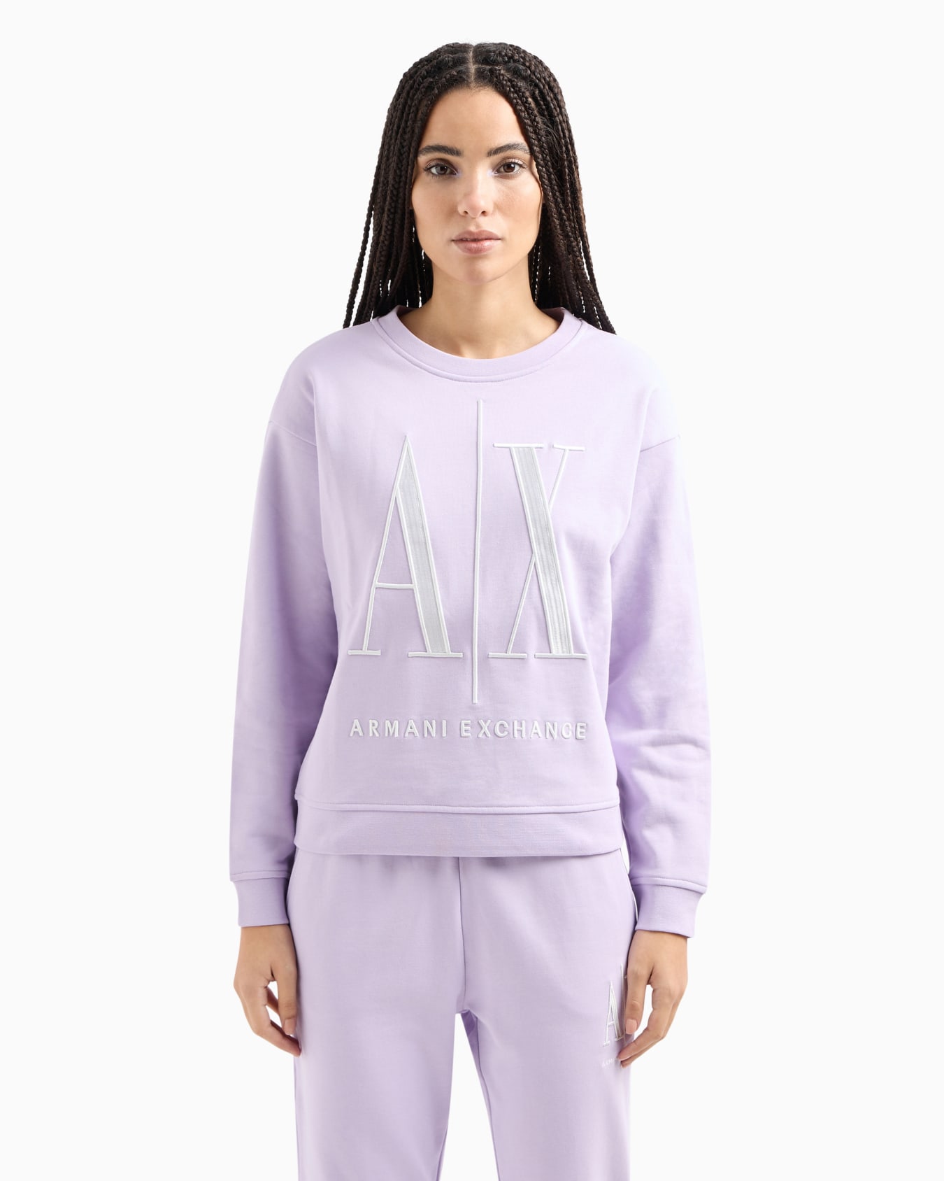 Stretch fabric zip-up hoodie Slide 1