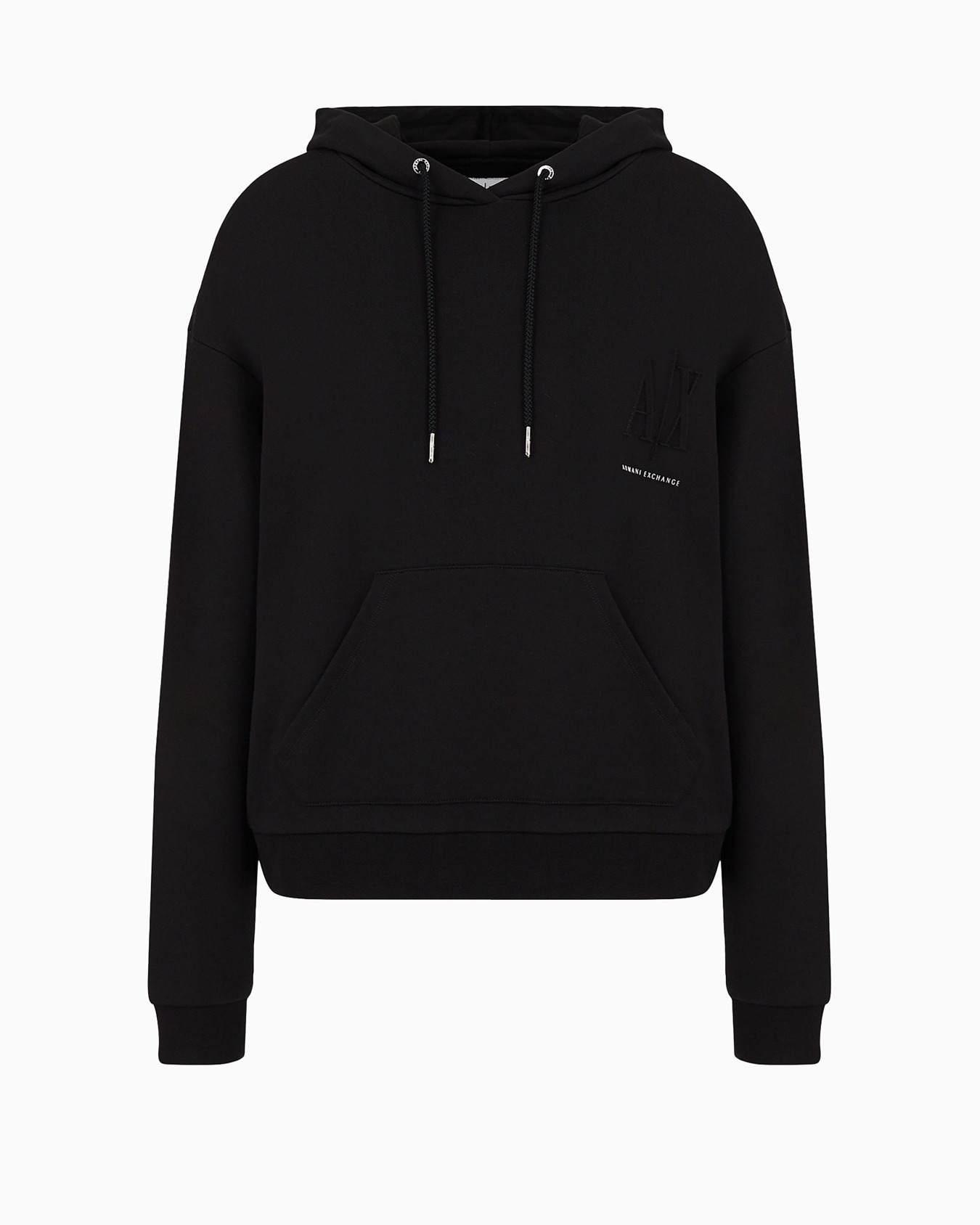 Sweatshirt in French terry fabric with diagonal logo Slide 0